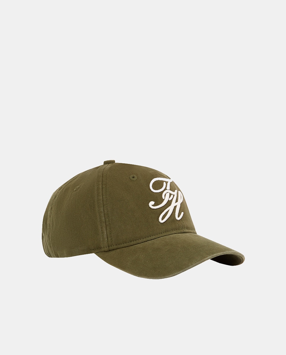 Boné com Logótipo Bordado TH Verde-escuro-1