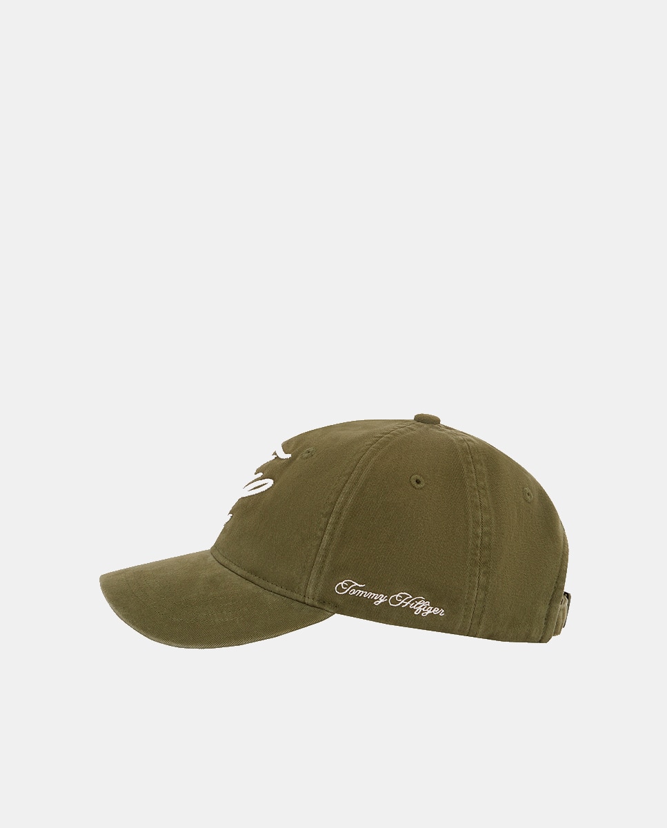 Boné com Logótipo Bordado TH Verde-escuro-3