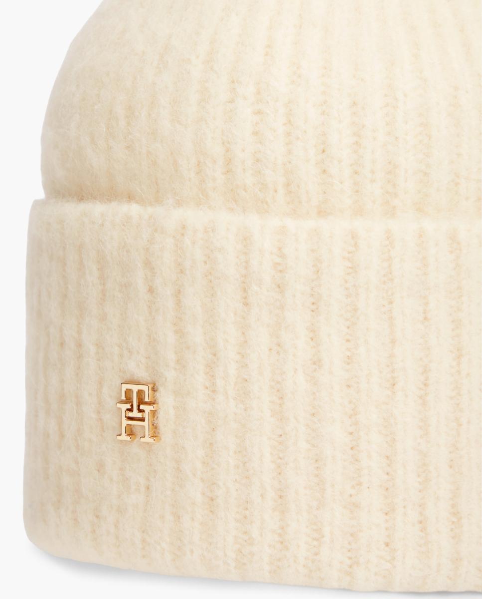 Gorro de Lã com Logótipo TH Bege-3