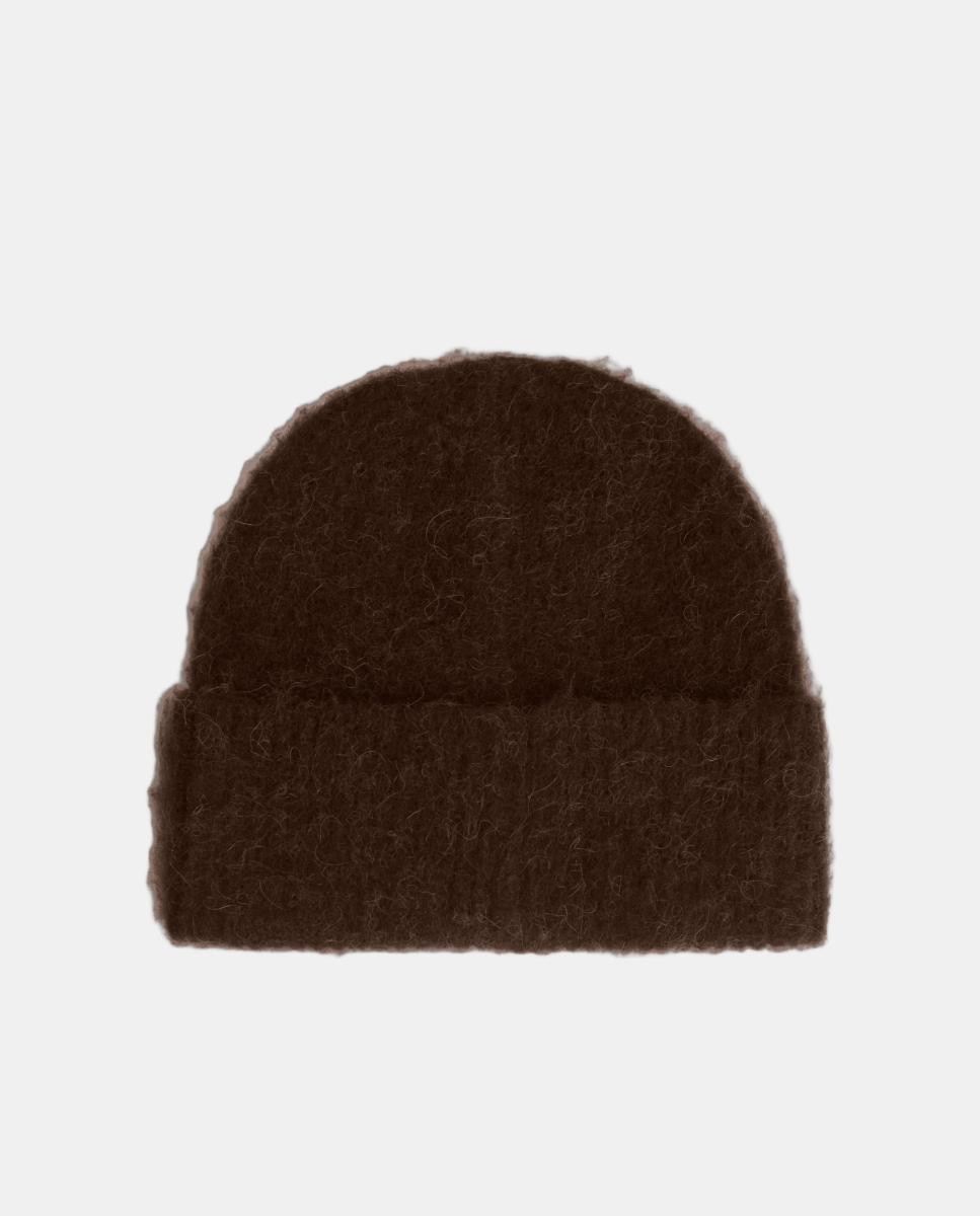 Gorro de Lã com Logótipo TH Castanho-escuro-2
