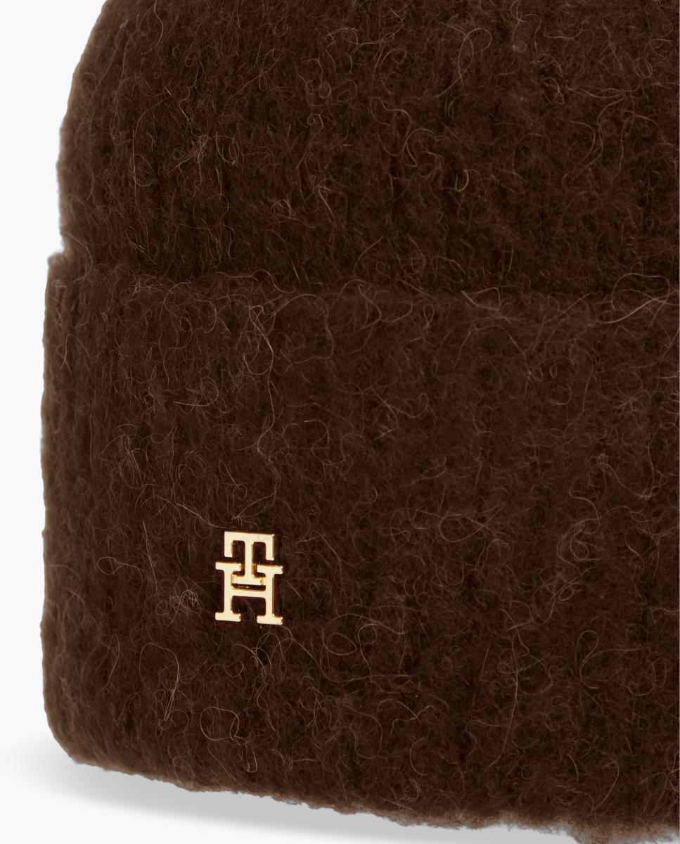 Gorro de Lã com Logótipo TH Castanho-escuro-3