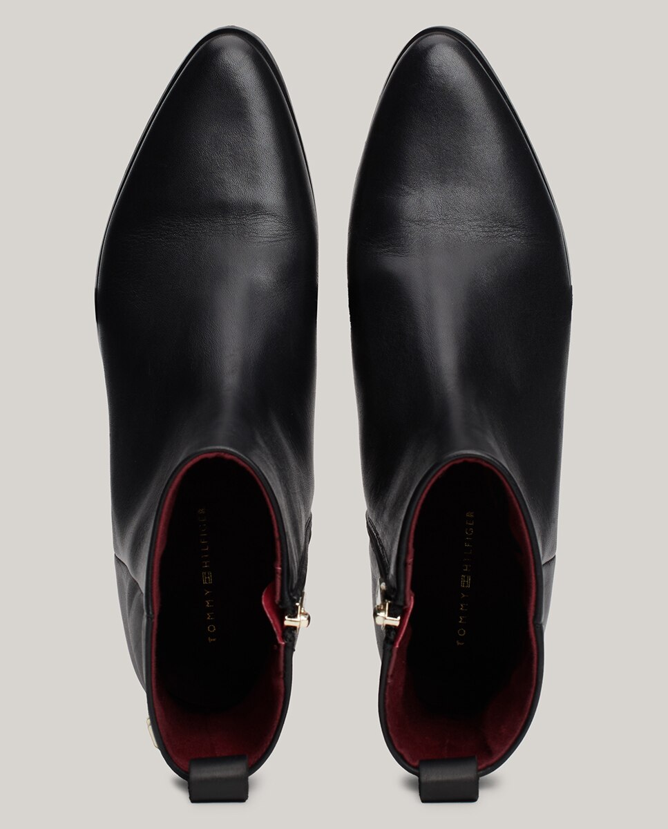 Botas Estilo Cowboy de Couro Preto-5