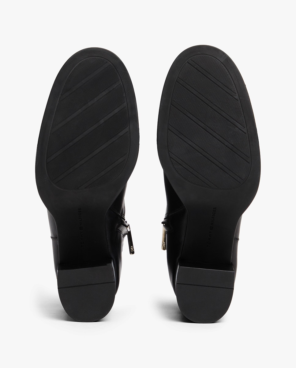 Botins Confecionados em Pele Preto-6