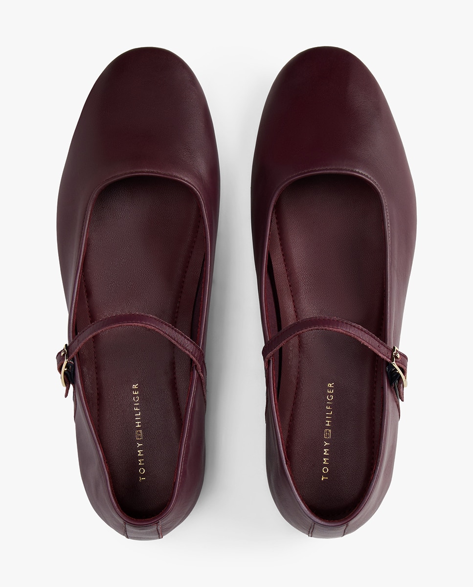 Sabrinas Confecionadas em Pele Bordeaux-4