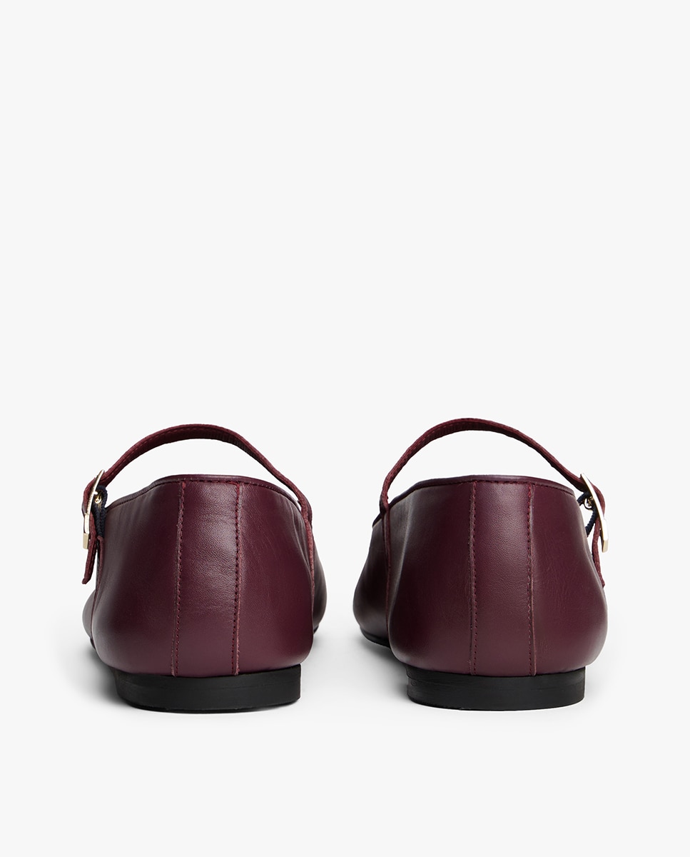 Sabrinas Confecionadas em Pele Bordeaux-5
