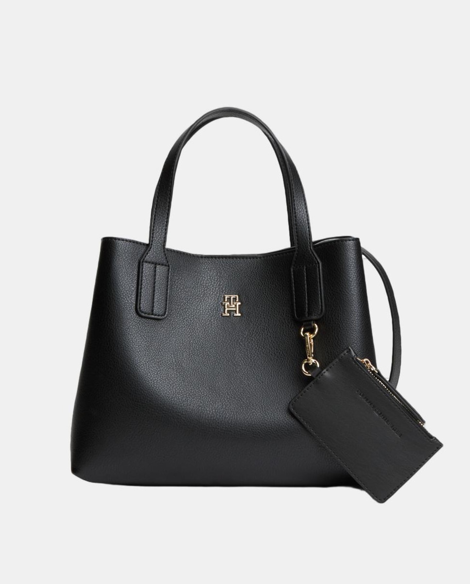Bolso estilo mini satchel de mujer de Tommy Hilfiger - Negro Negro-1