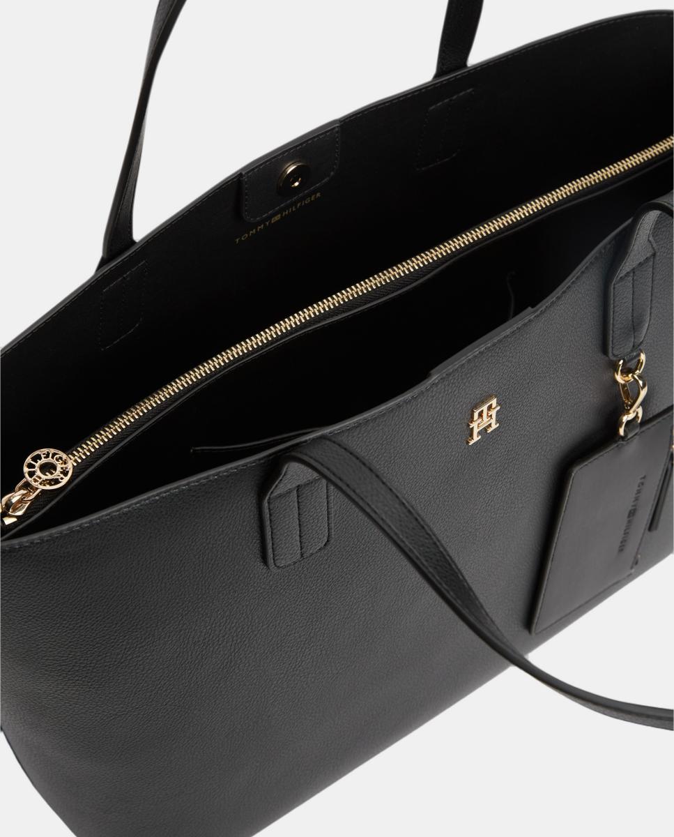 Bolso estilo tote de mujer de Tommy Hilfiger - Negro Negro-4