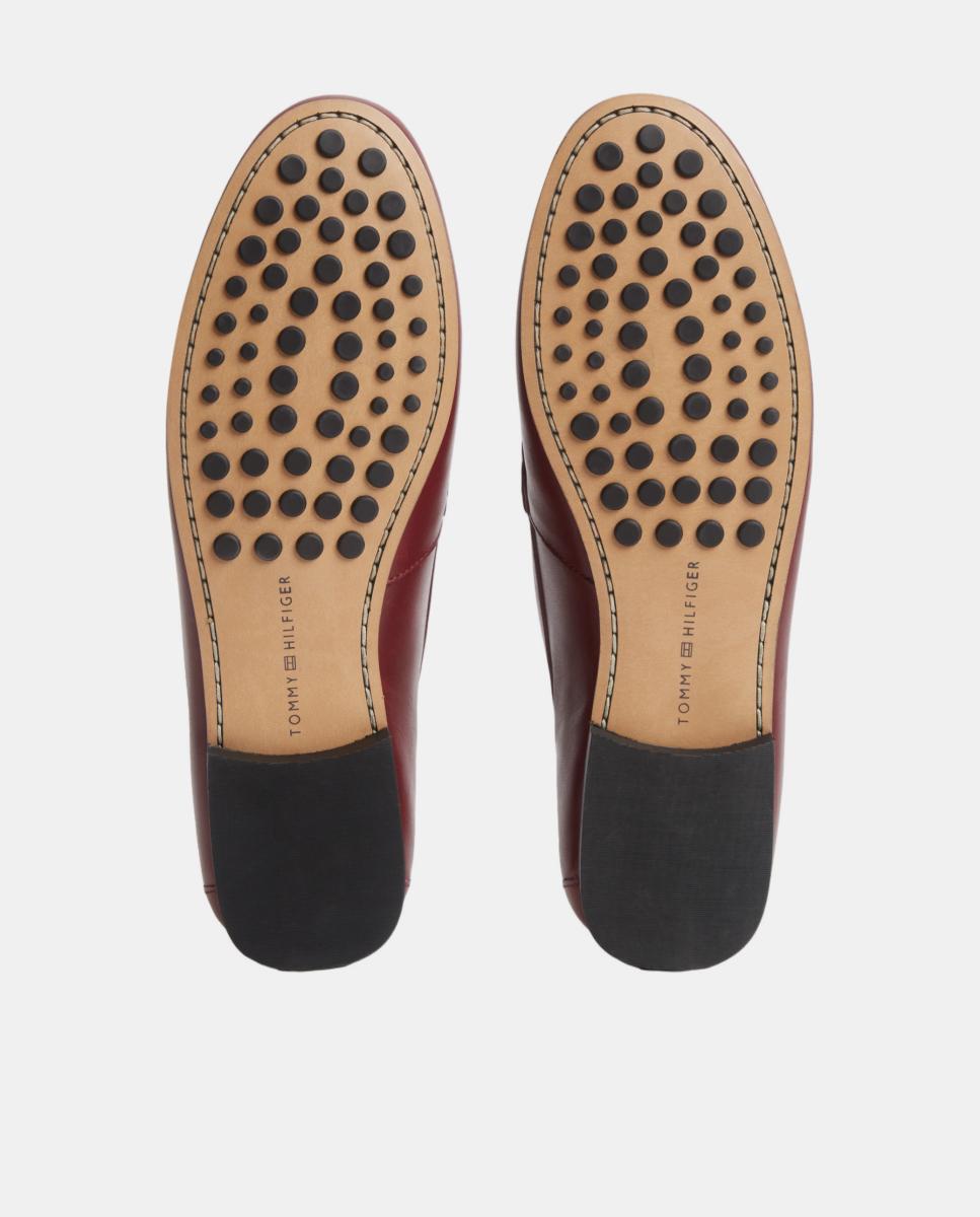 Mocassins em Pele Bordeaux-5