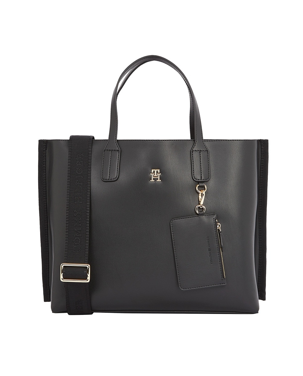 Mala Satchel com Porta-Cartões Preto-1