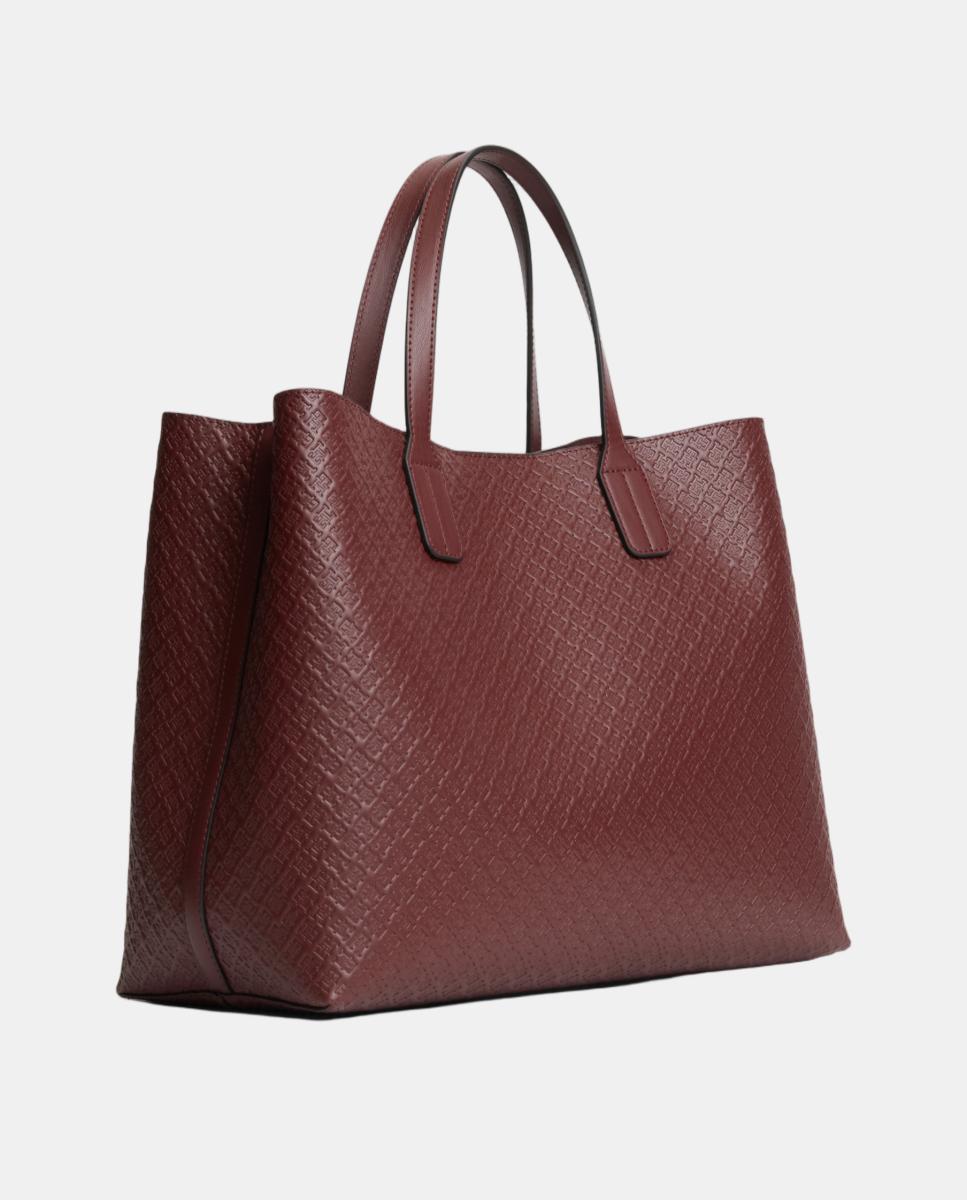Mala Mini Satchel com Monograma Grená-3