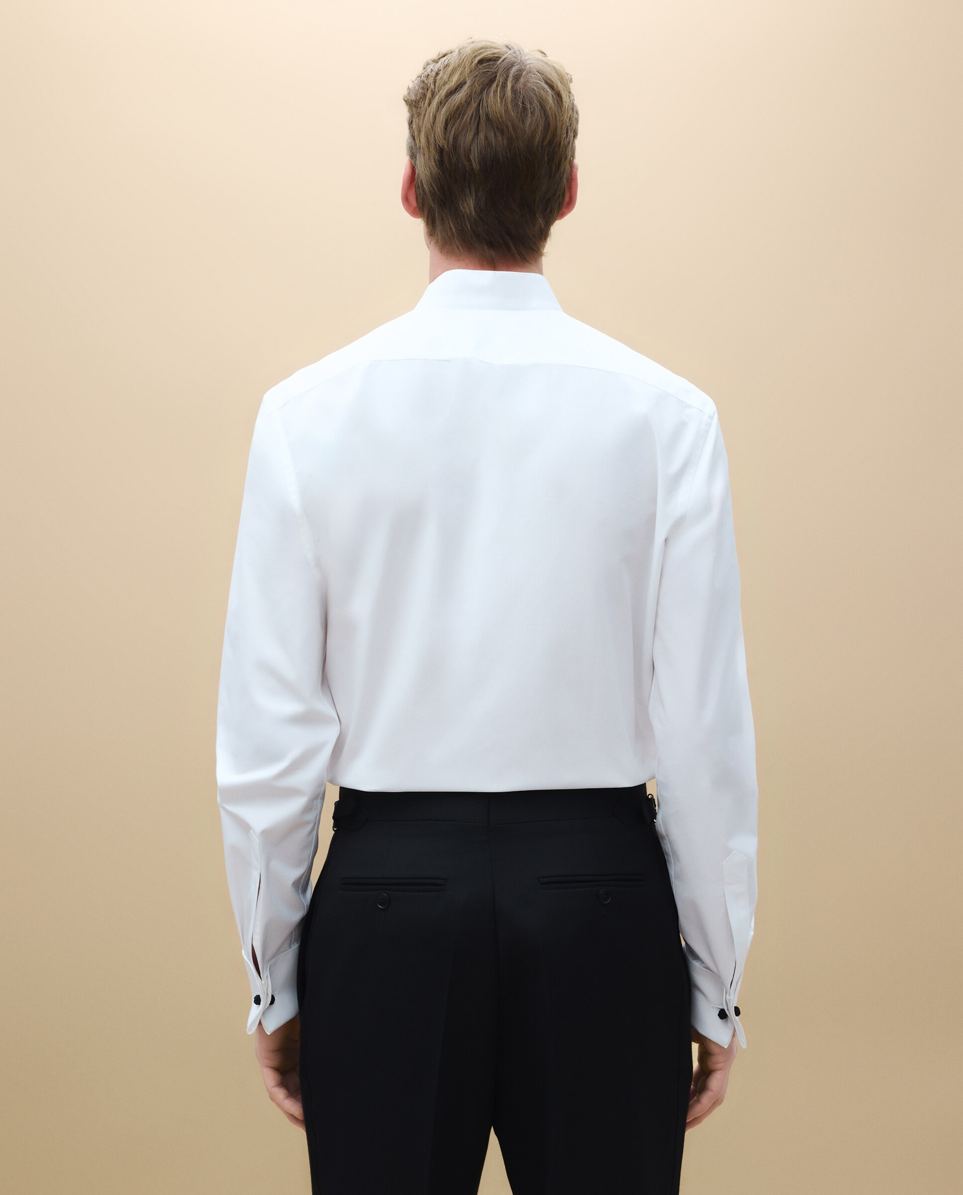 Camisa Lisa de Cerimónia Branco-4