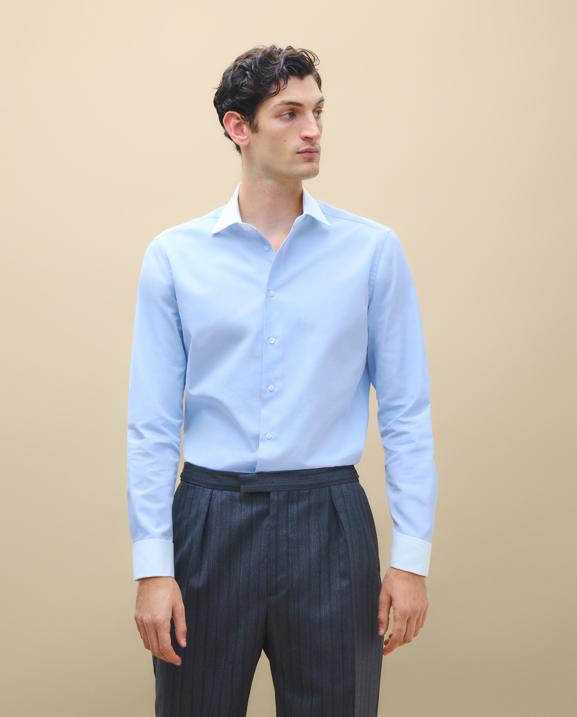 Emidio Tucci - Camisa de hombre cuello italiano.