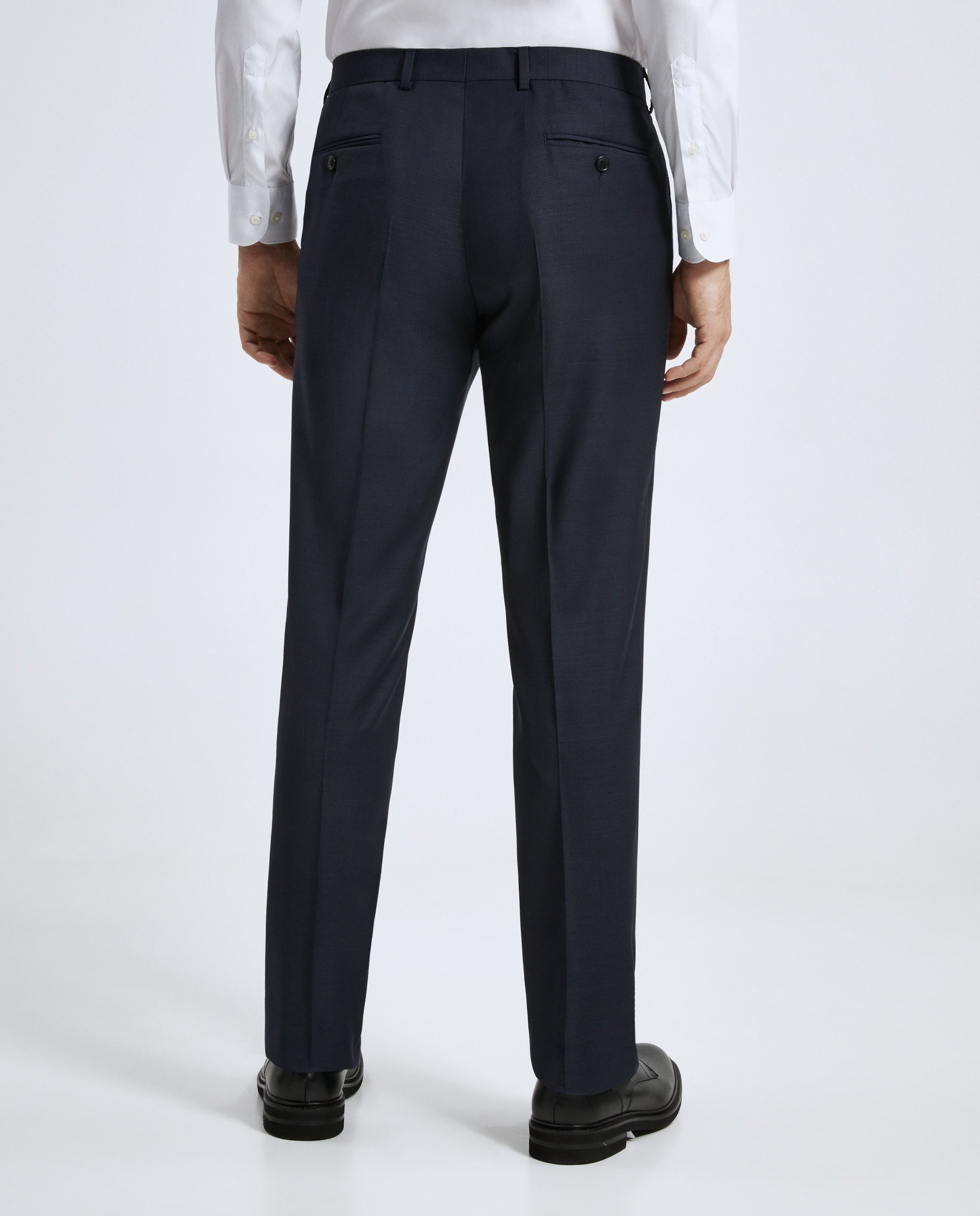 Fato de Cerimónia Regular Fit Liso Azul-8