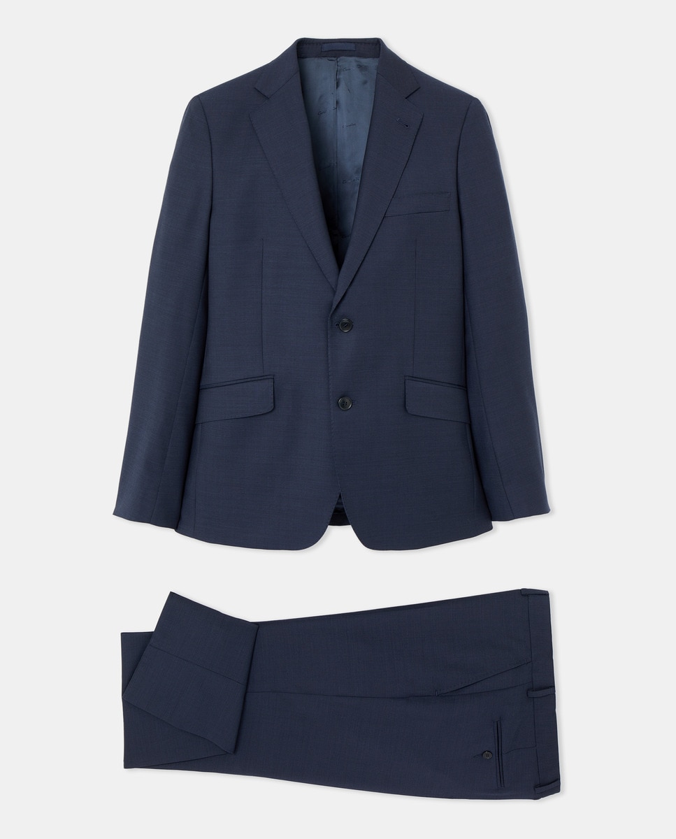 Fato de Cerimónia Regular Fit Liso Azul-5
