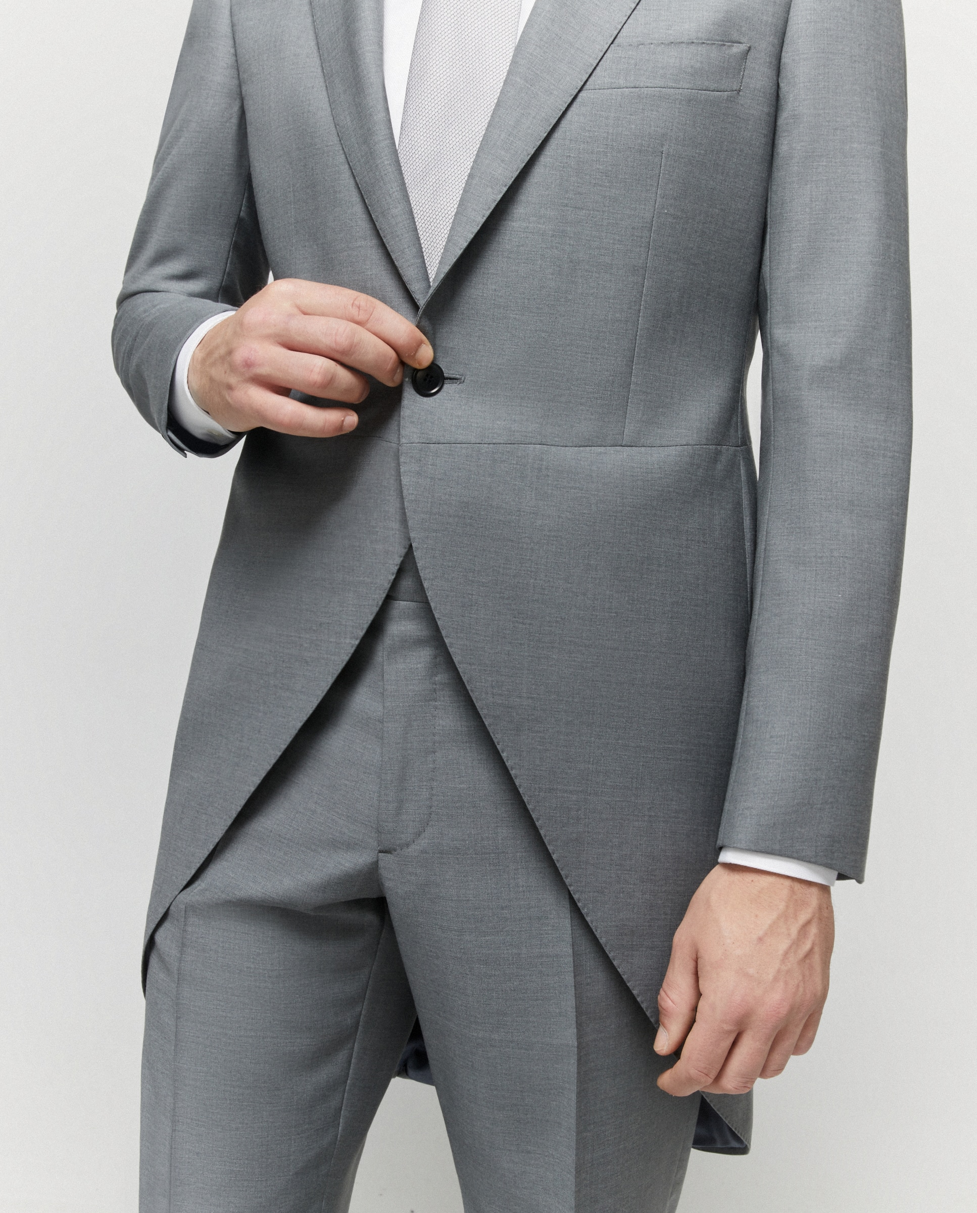 Casaco de Cerimónia Regular Fit Cinzento-1