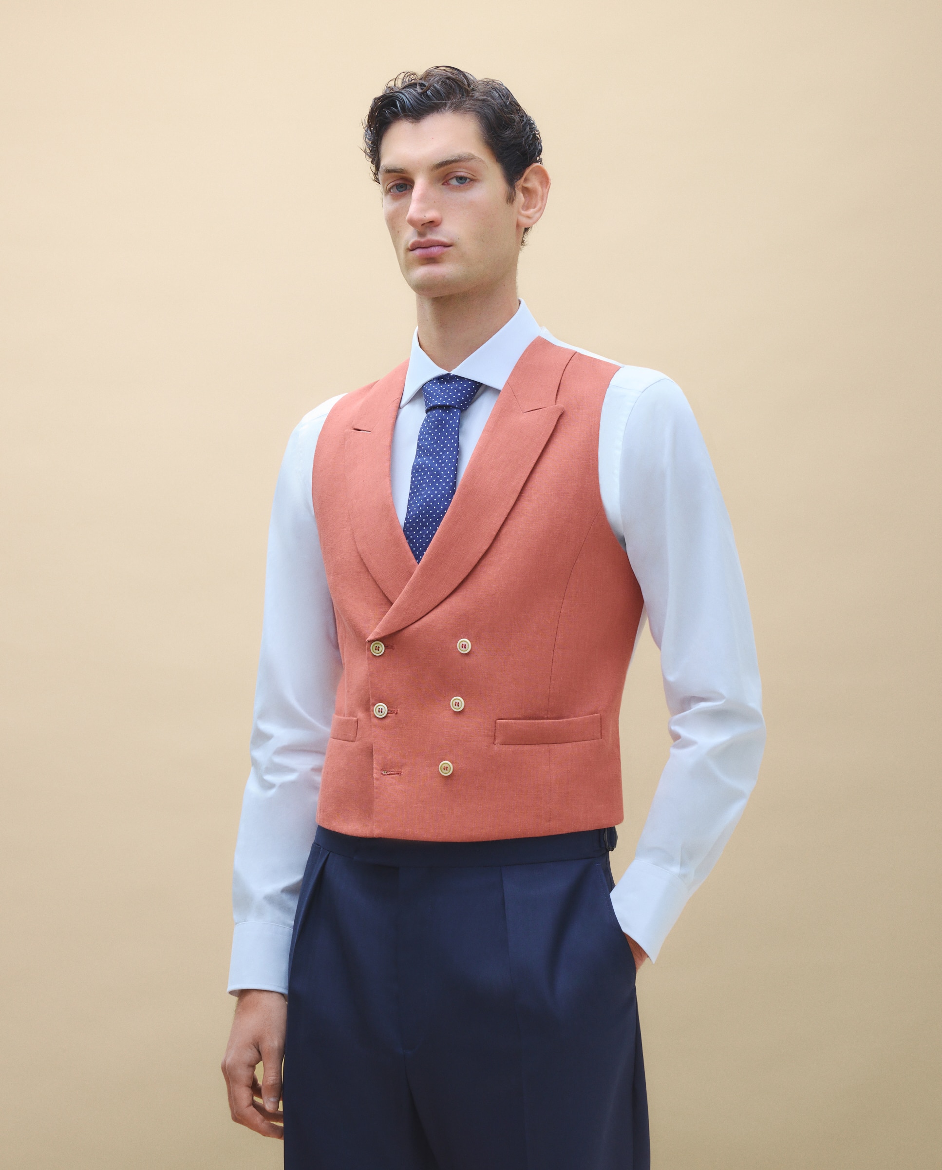 Imagem 0 de Colete Liso de Linho