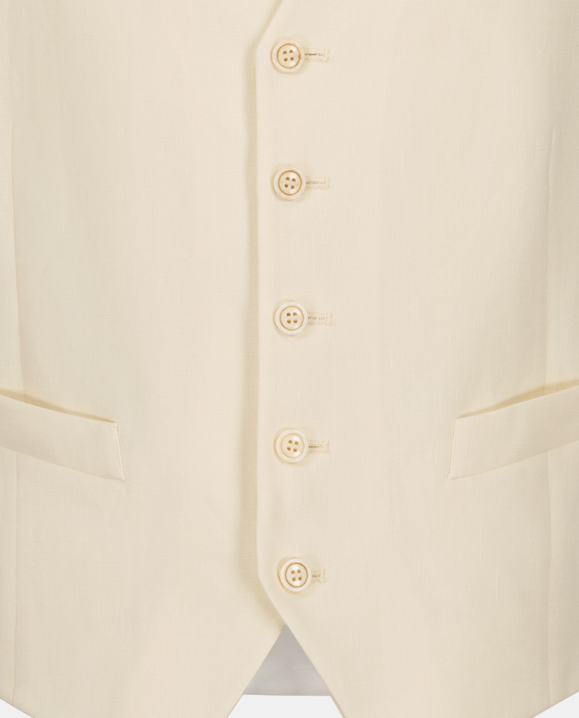 Colete Liso de Linho Cru-5