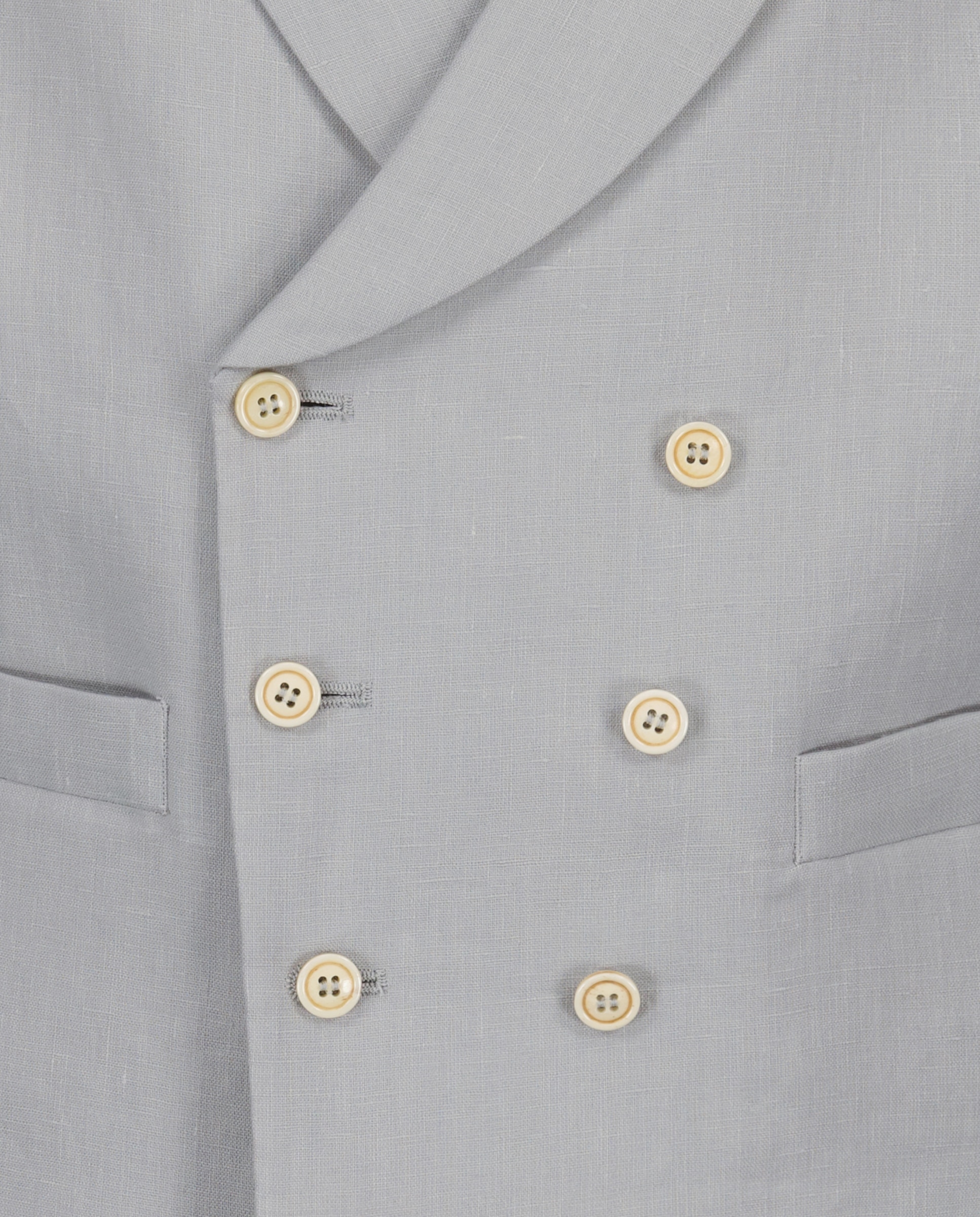 Colete Liso de Linho Cinzento-5