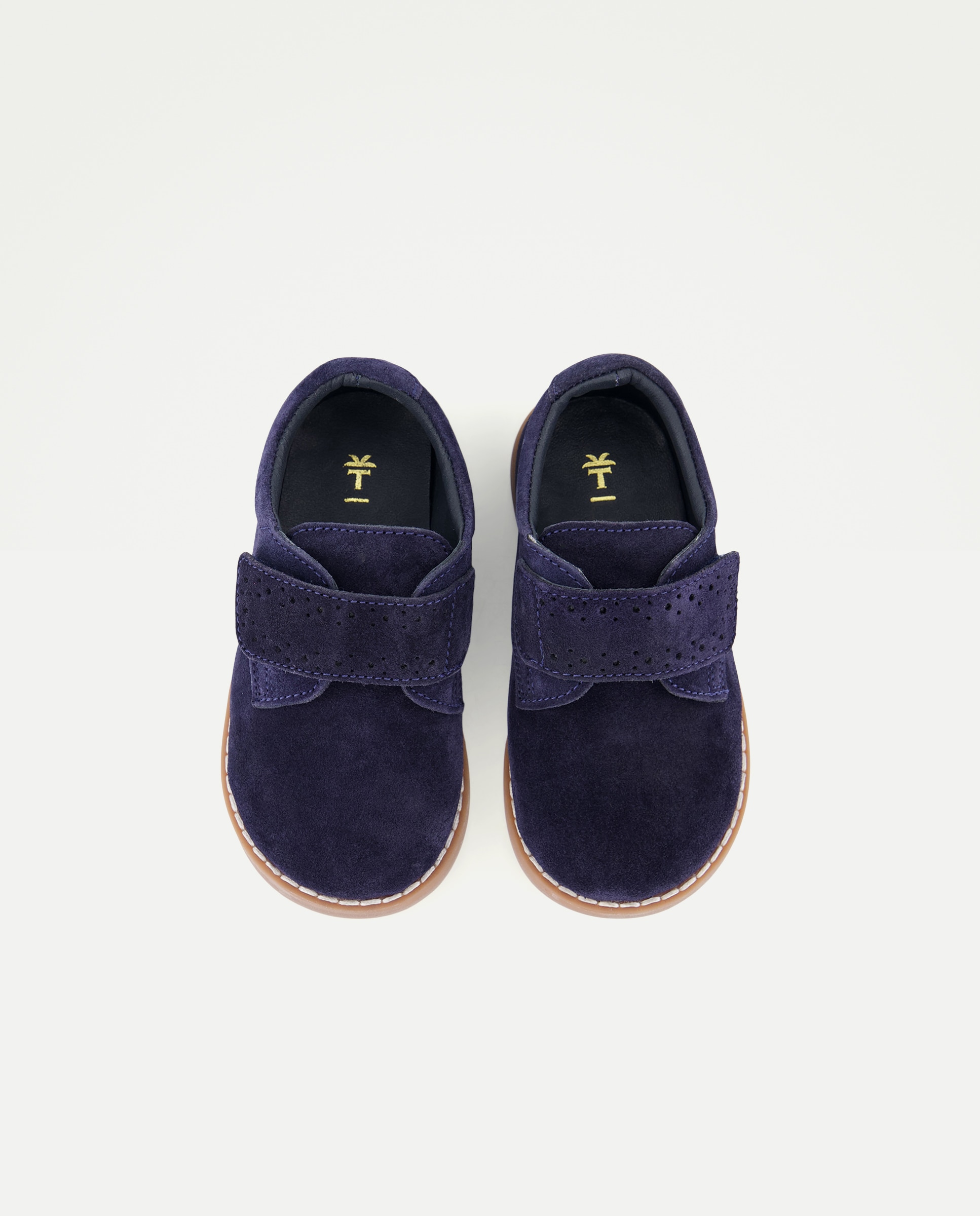 Bluchers de Croute com Velcro Azul-marinho-4