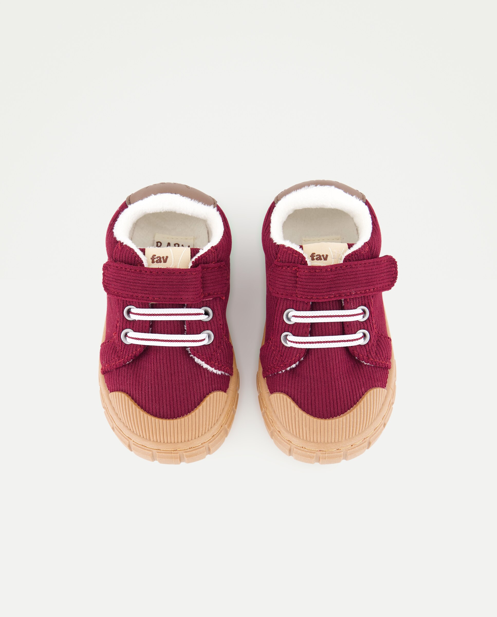 Zapatos de bebé niño con borreguito y cordón a contraste - Baby El Corte Inglés - Burdeos Burdeos-4