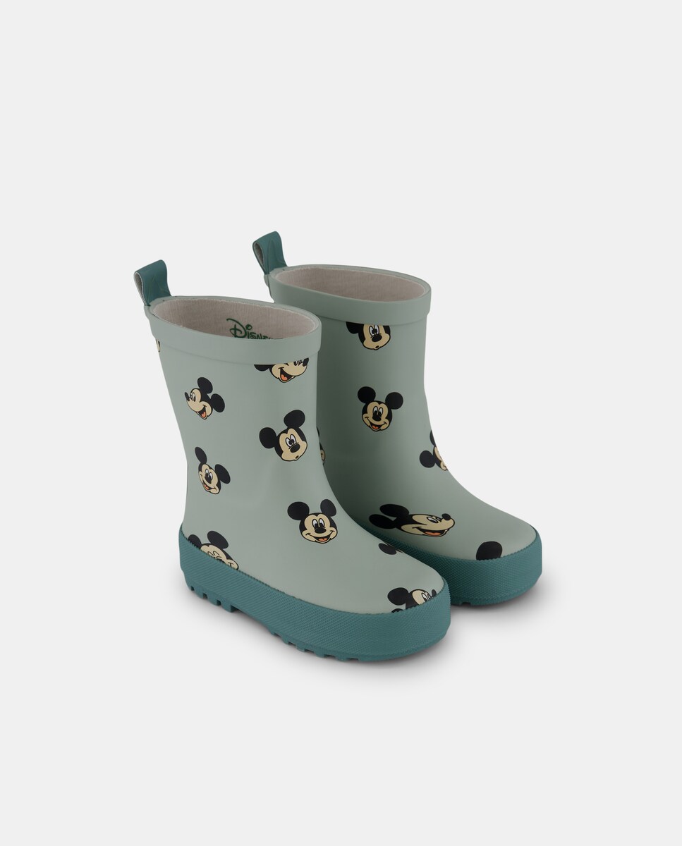 Galochas Mickey Verde Água-2