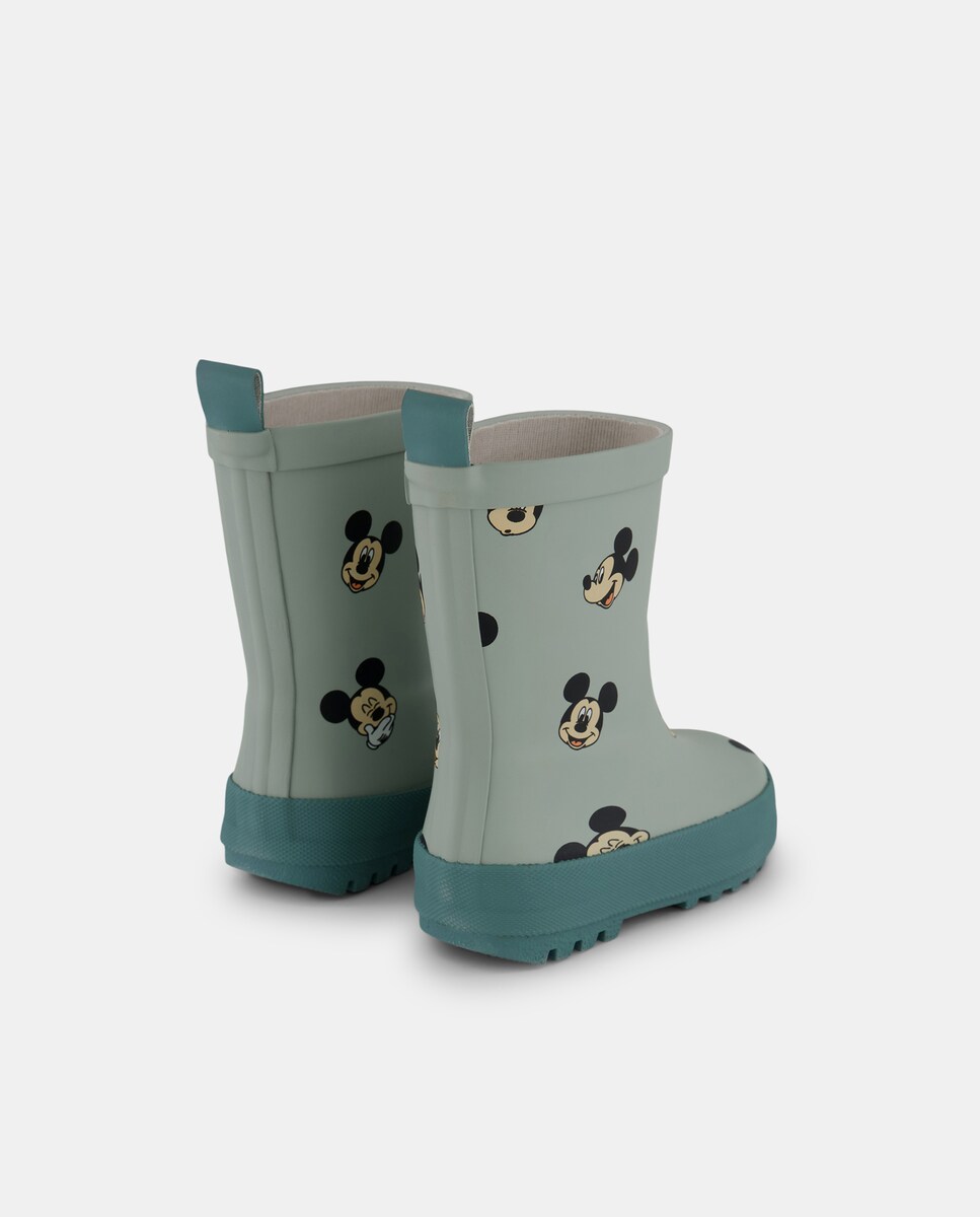 Galochas Mickey Verde Água-3