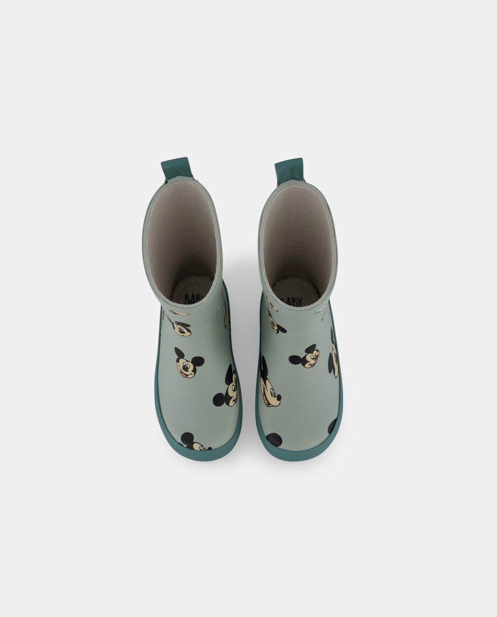 Galochas Mickey Verde Água-4