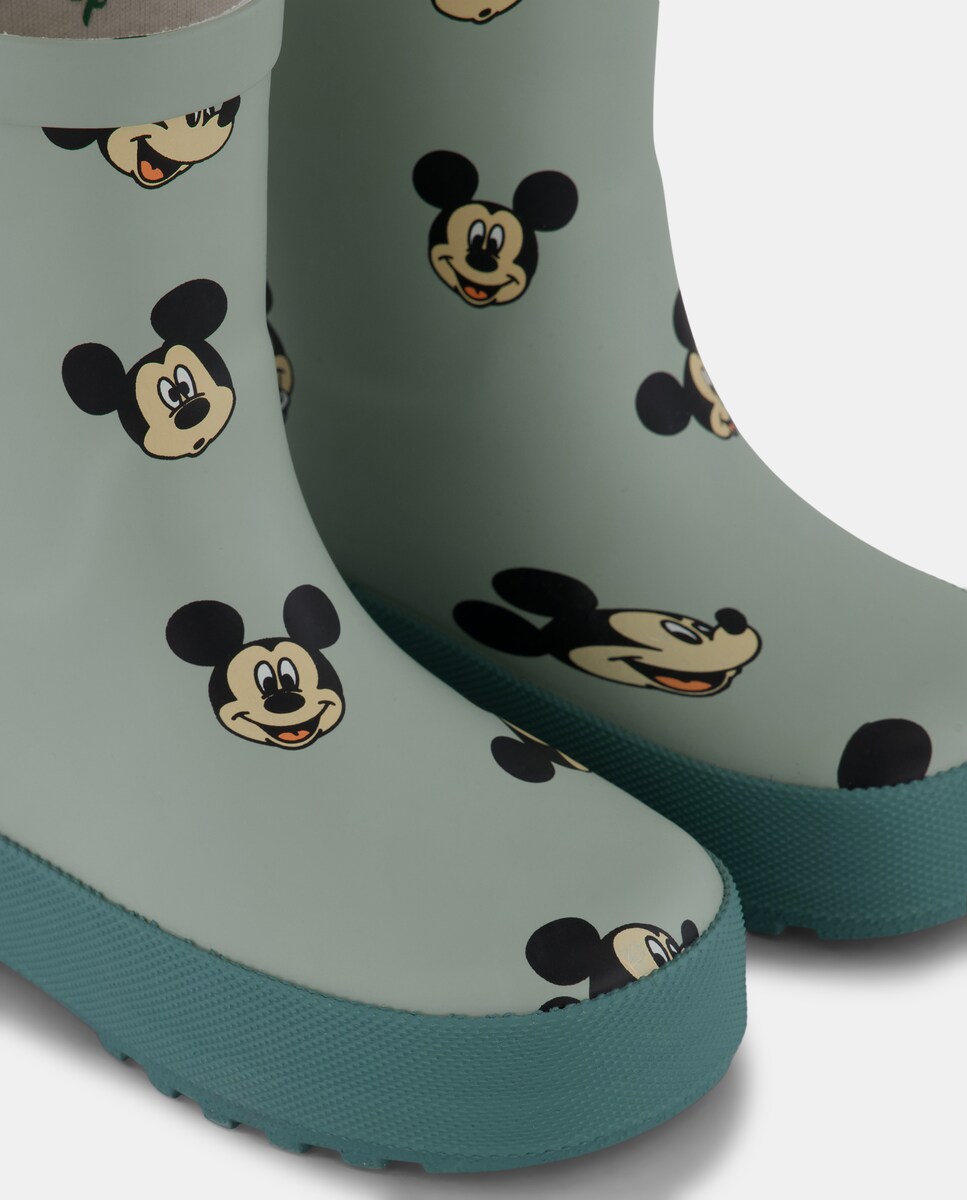 Galochas Mickey Verde Água-5