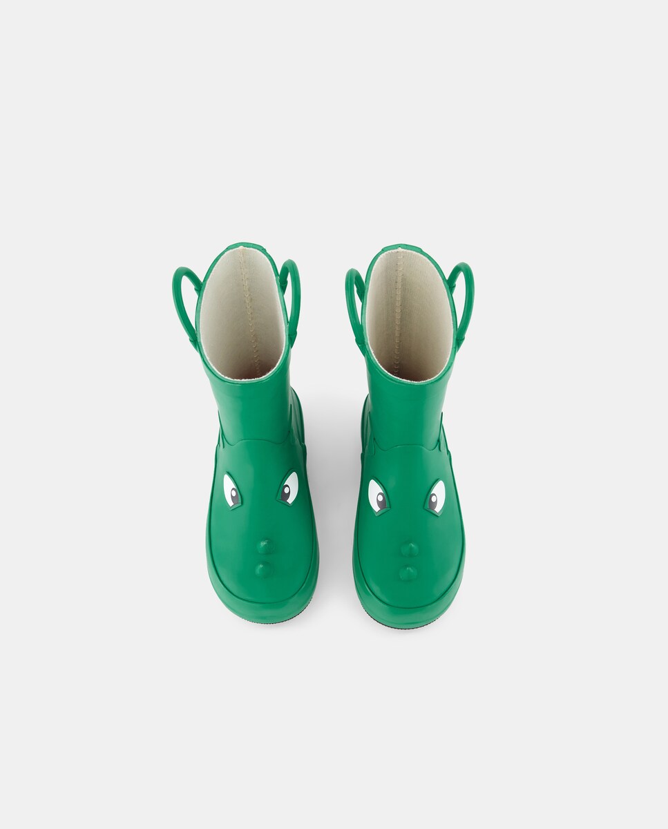 Galochas com Dinossauro Verde-4