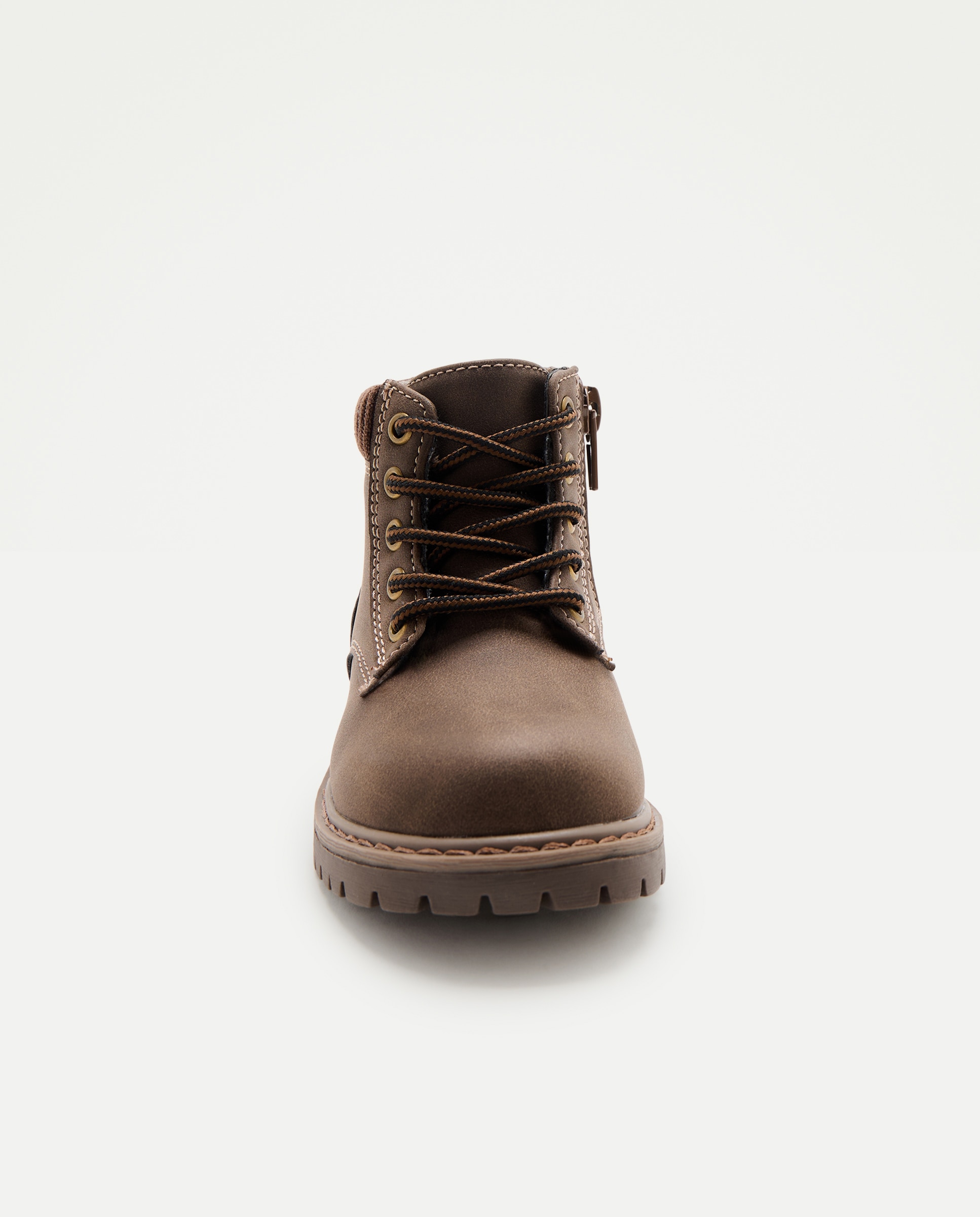 Botas tipo montaña de bebé con cordones - Baby El Corte Inglés - Marrón Marrón-4