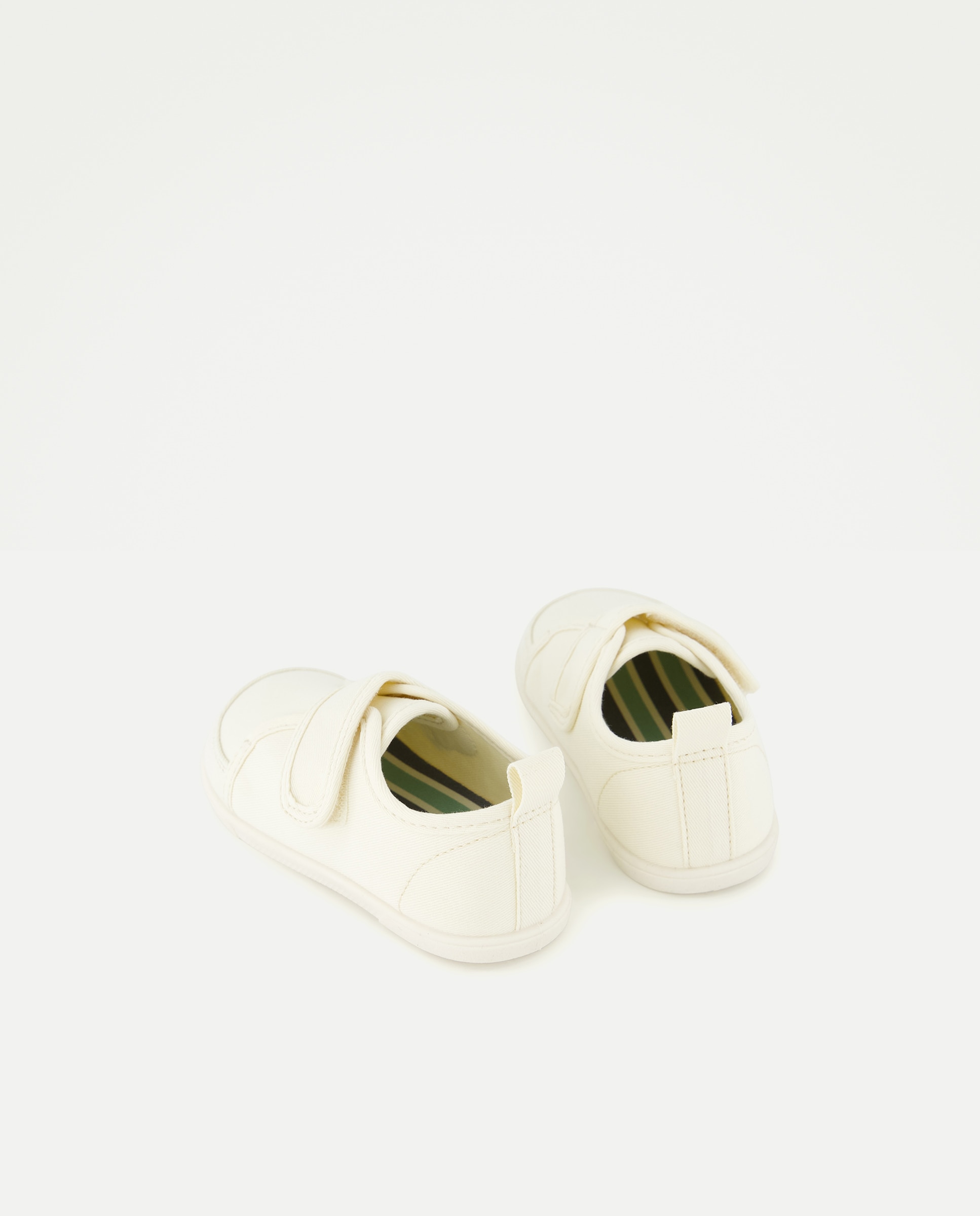 Pantufas de Bebé em Lona com Velcro Baby El Corte Inglés Branco-3
