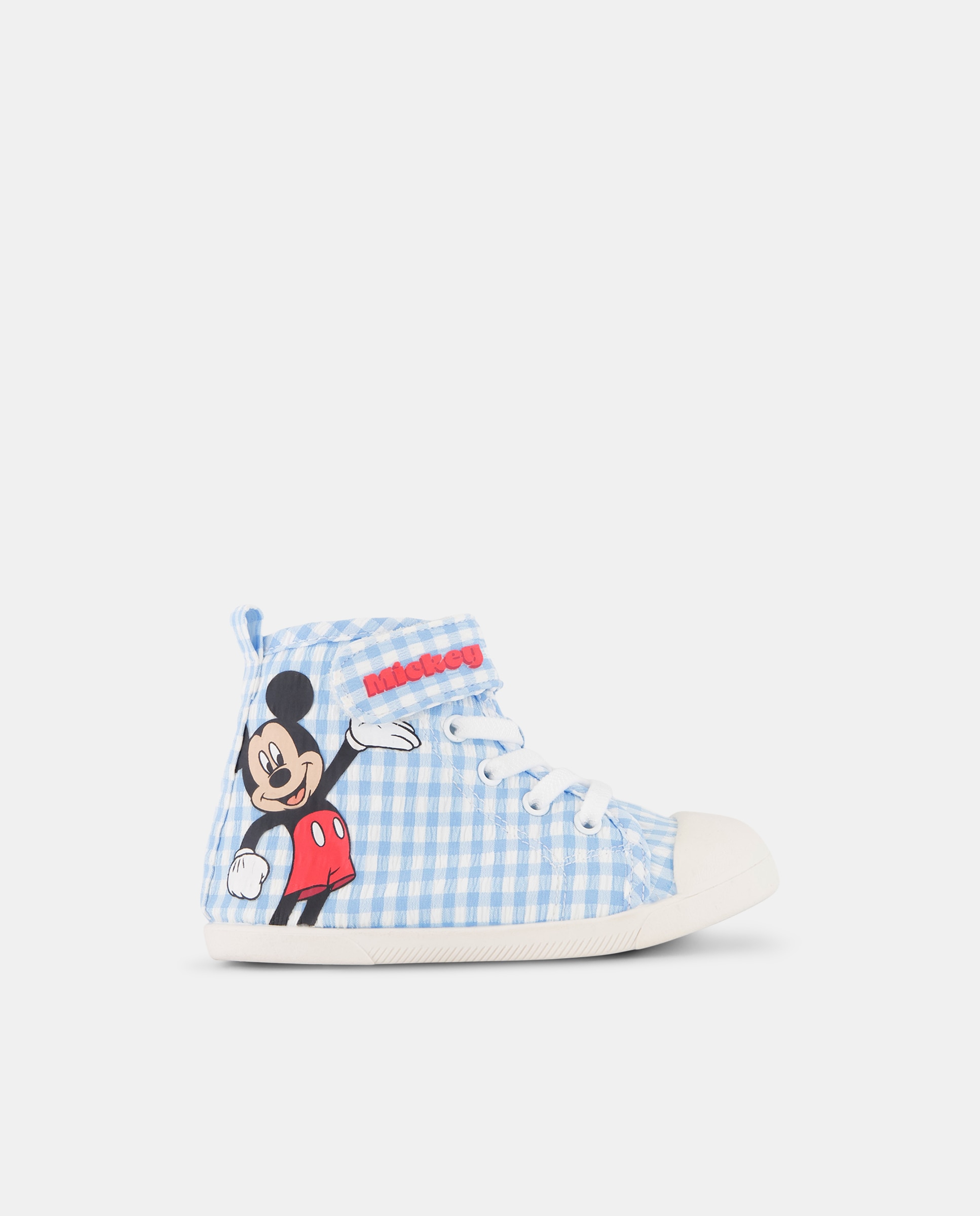 Botas de Lona Vichy com Velcro e Atacadores Baby El Corte Inglés 400 Azul-1