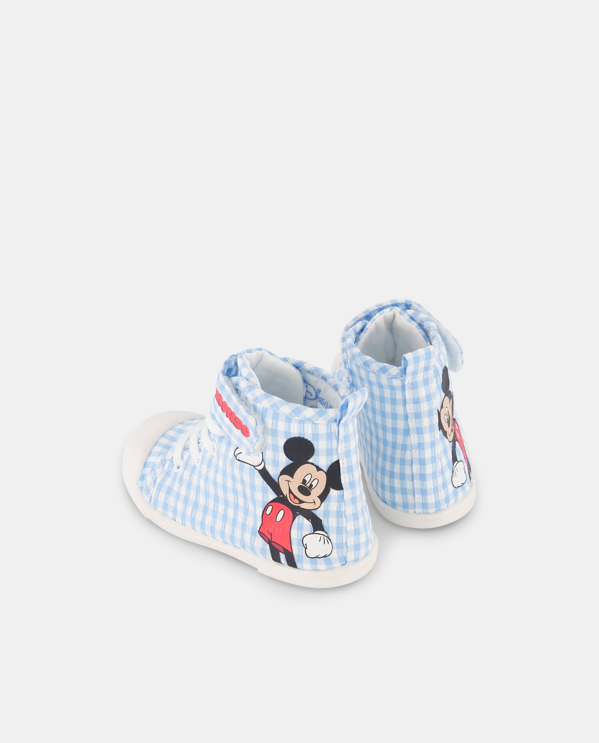 Botas de Lona Vichy com Velcro e Atacadores Baby El Corte Inglés 400 Azul-3
