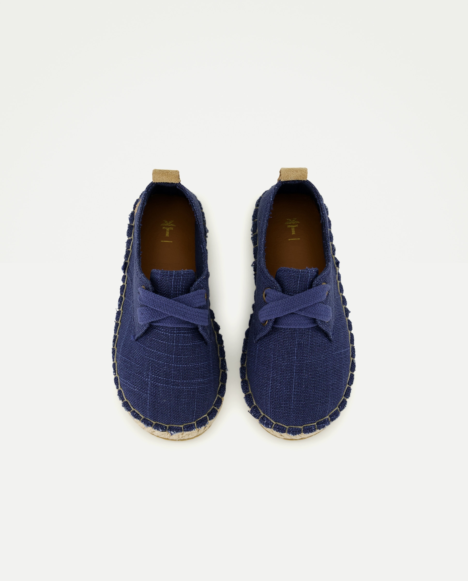 Alpercatas Tipo Bluchers de Bebé em Juta Cosida Coconut El Corte Inglés Azul-marinho-4