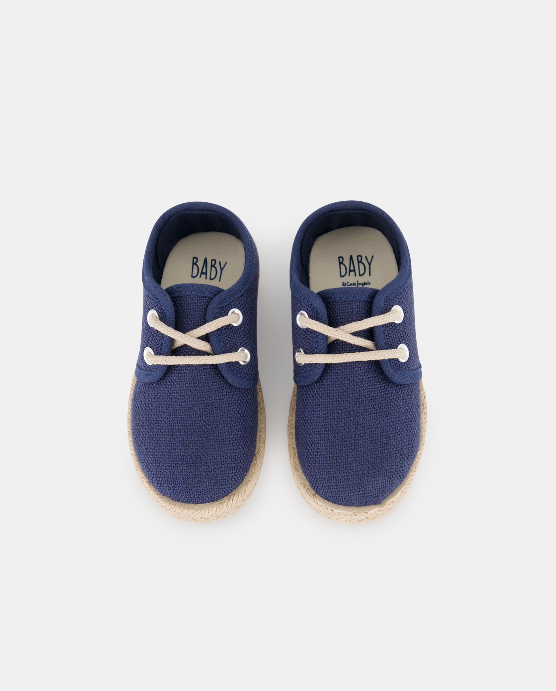Bluchers de Juta em Linho de Bebé Baby El Corte Inglés Azul-marinho-4