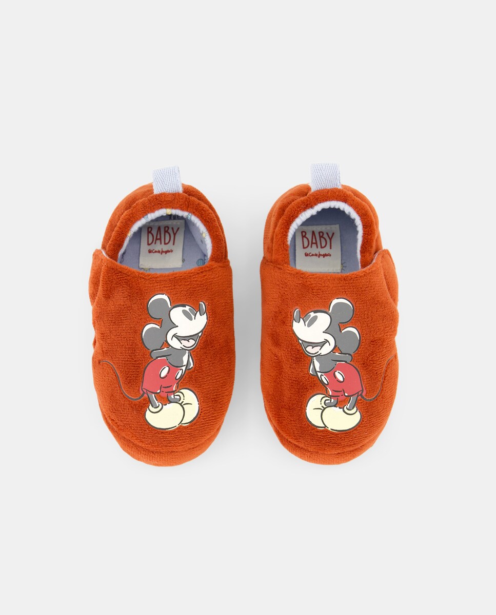 Pantufas de Bebé com Fantasia do Mickey 600 Vermelho-4