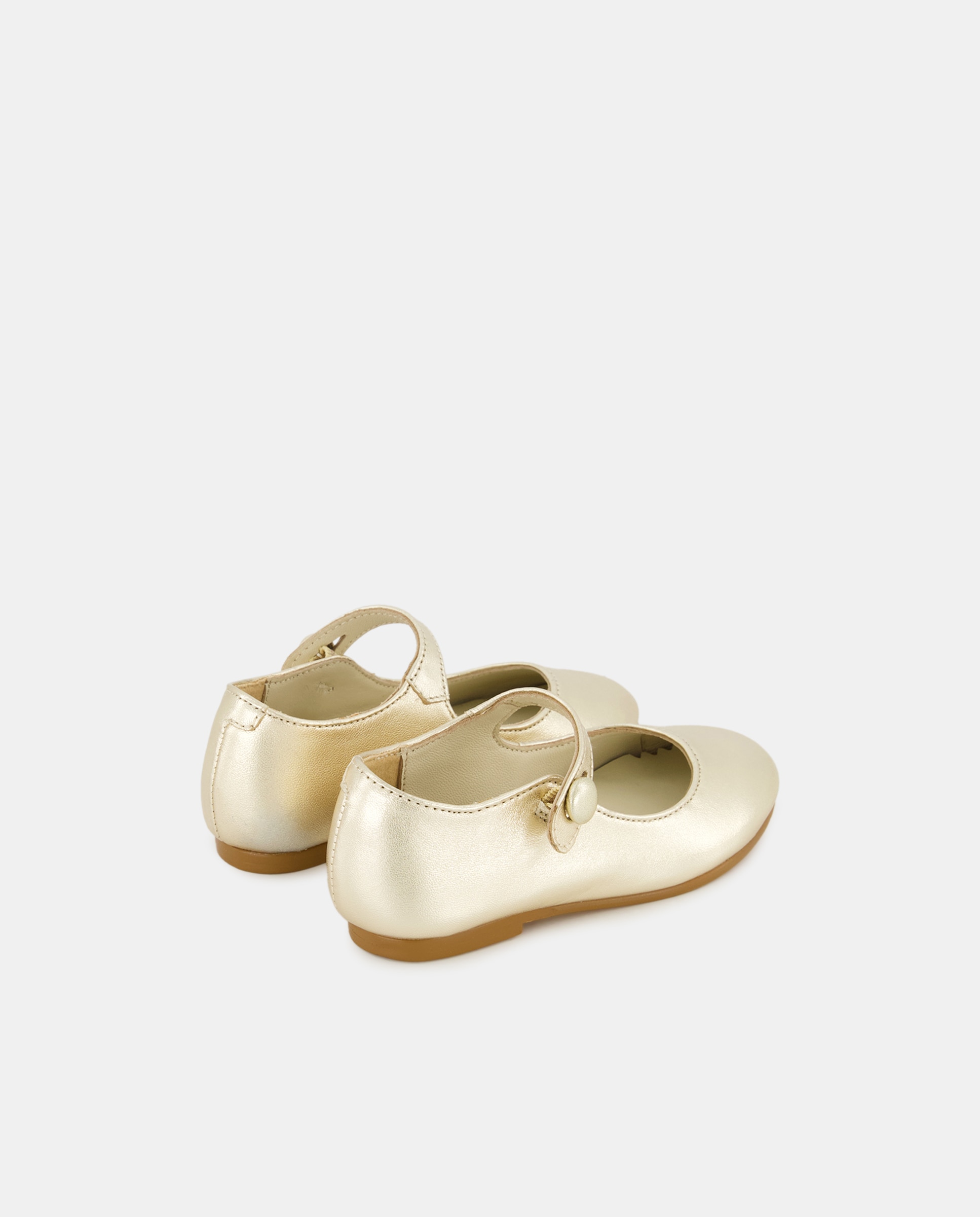 Sapatos de Presilha de Bebé em Pele Tipo Napa Coconut El Corte Inglés Ouro-3