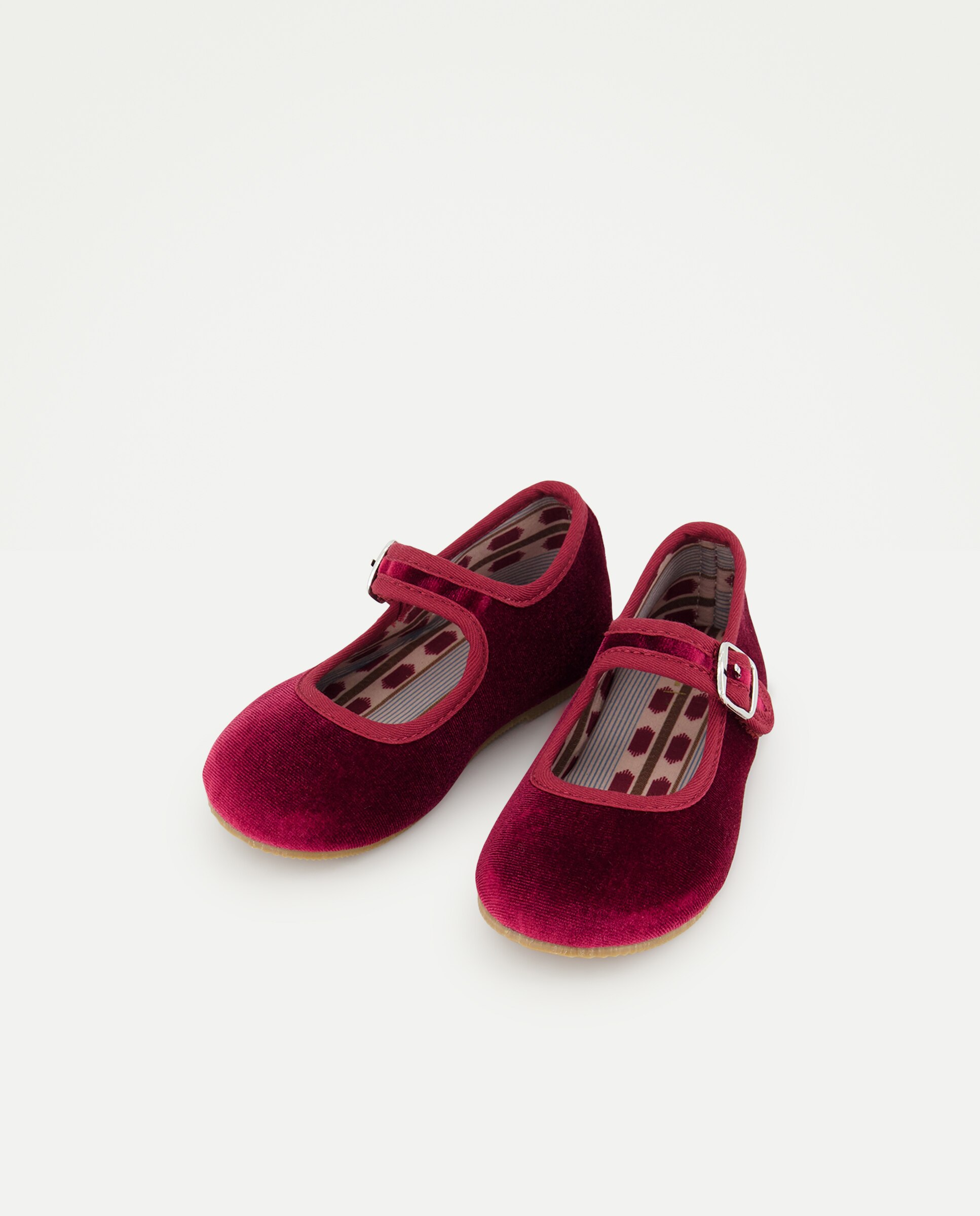 Sapatos de Presilha de Bebé em Veludo Coconut El Corte Inglés Bordeaux-2