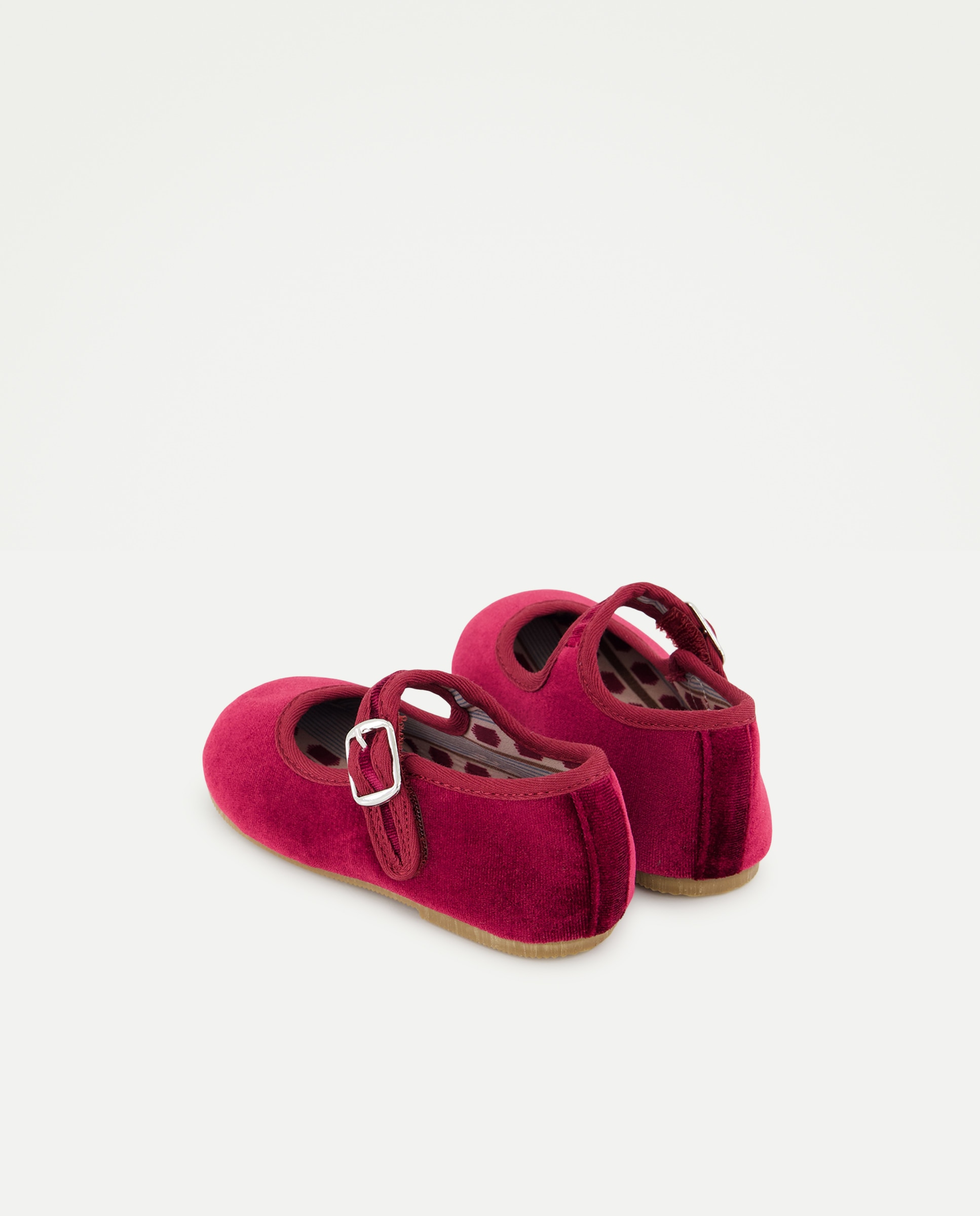 Sapatos de Presilha de Bebé em Veludo Coconut El Corte Inglés Bordeaux-3