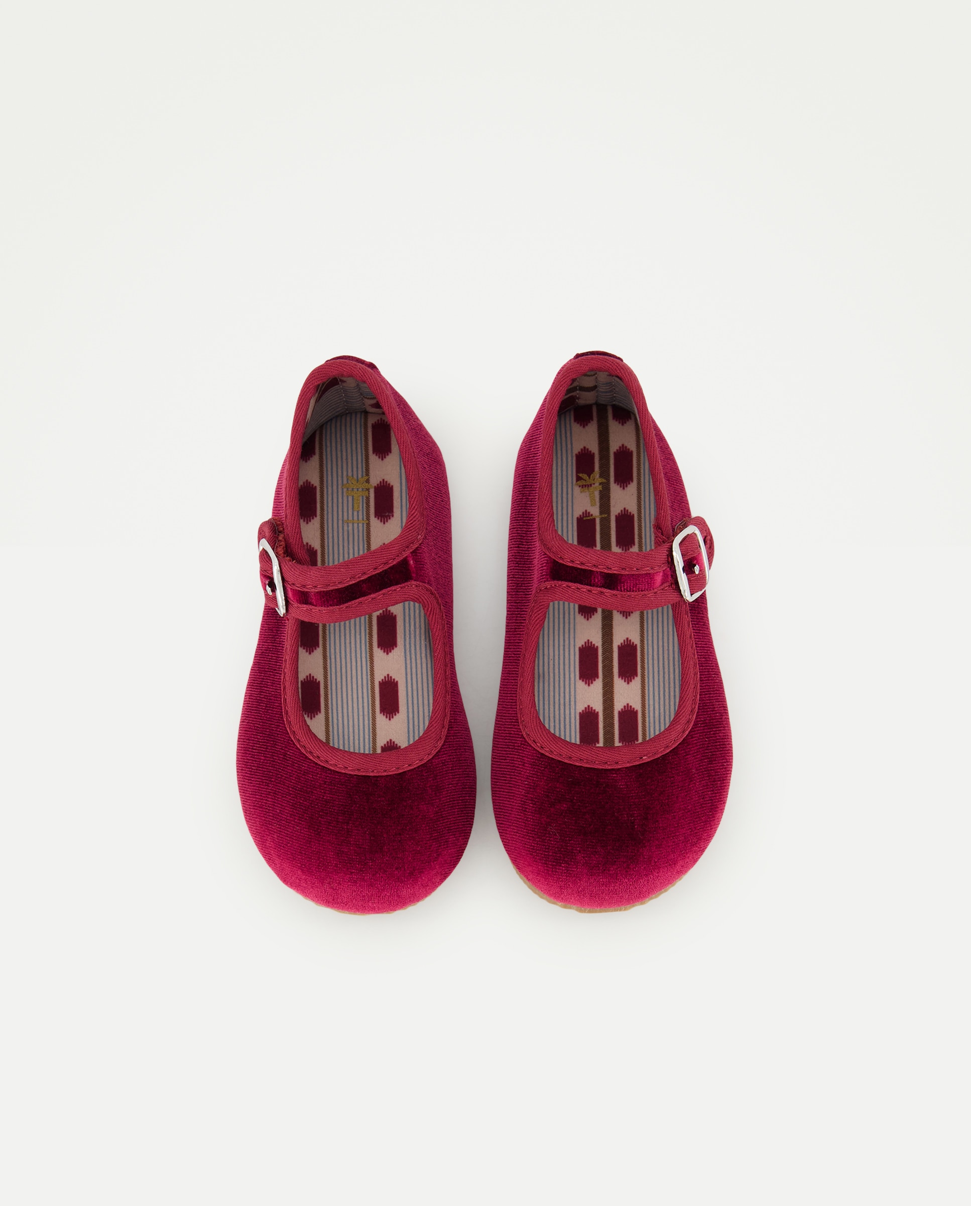 Sapatos de Presilha de Bebé em Veludo Coconut El Corte Inglés Bordeaux-4