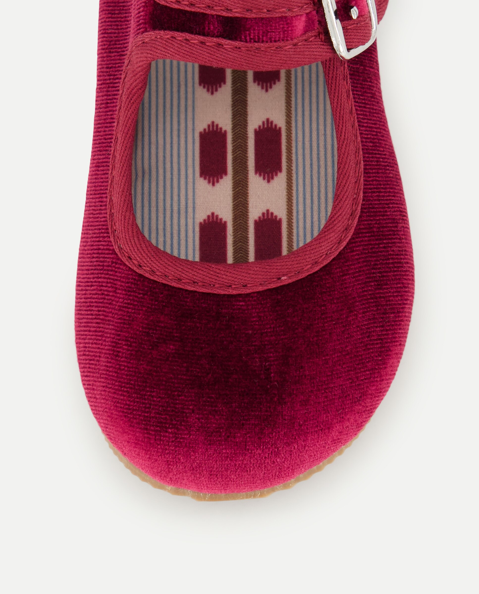Sapatos de Presilha de Bebé em Veludo Coconut El Corte Inglés Bordeaux-5