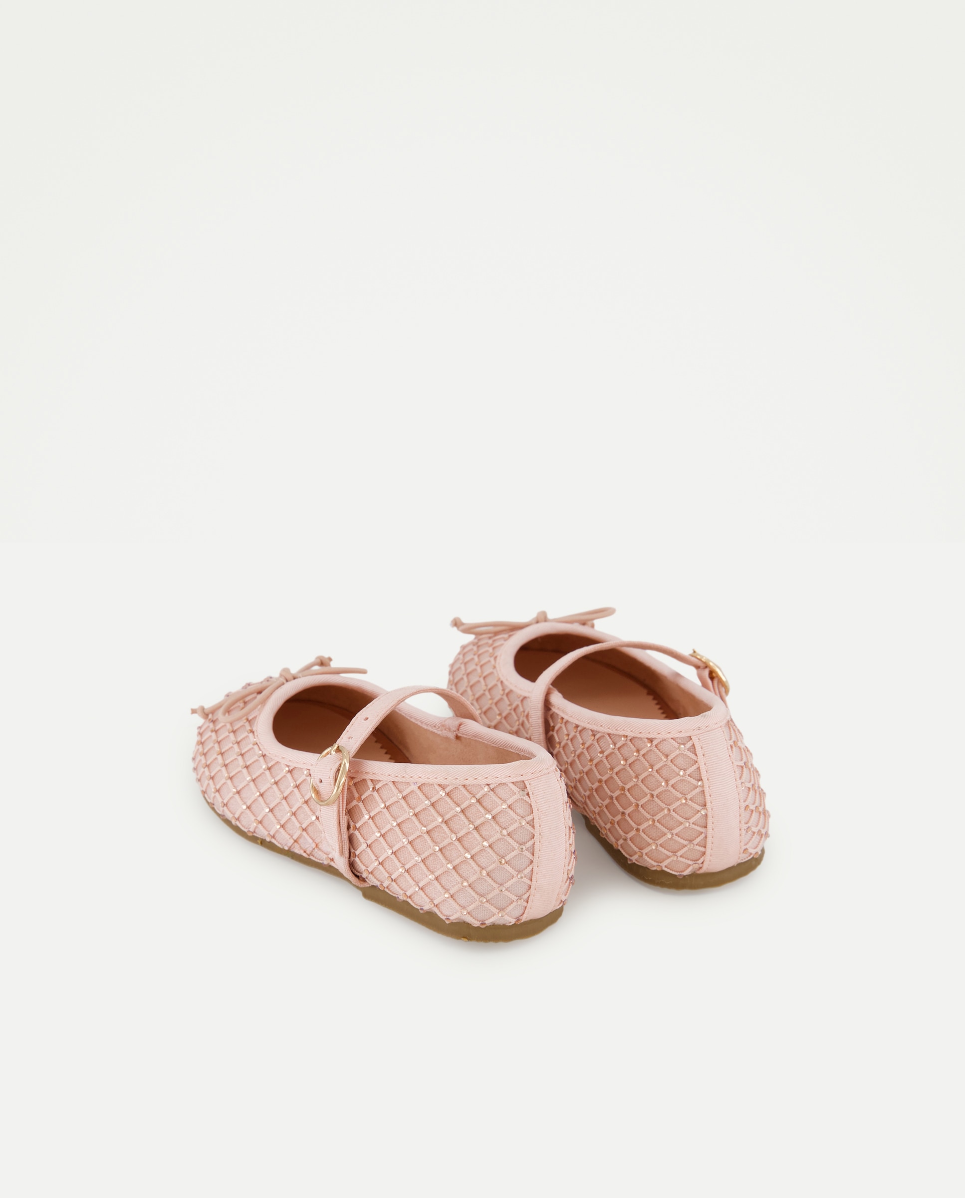 Sapatos de Presilha com Cristais 200 Rosa-3
