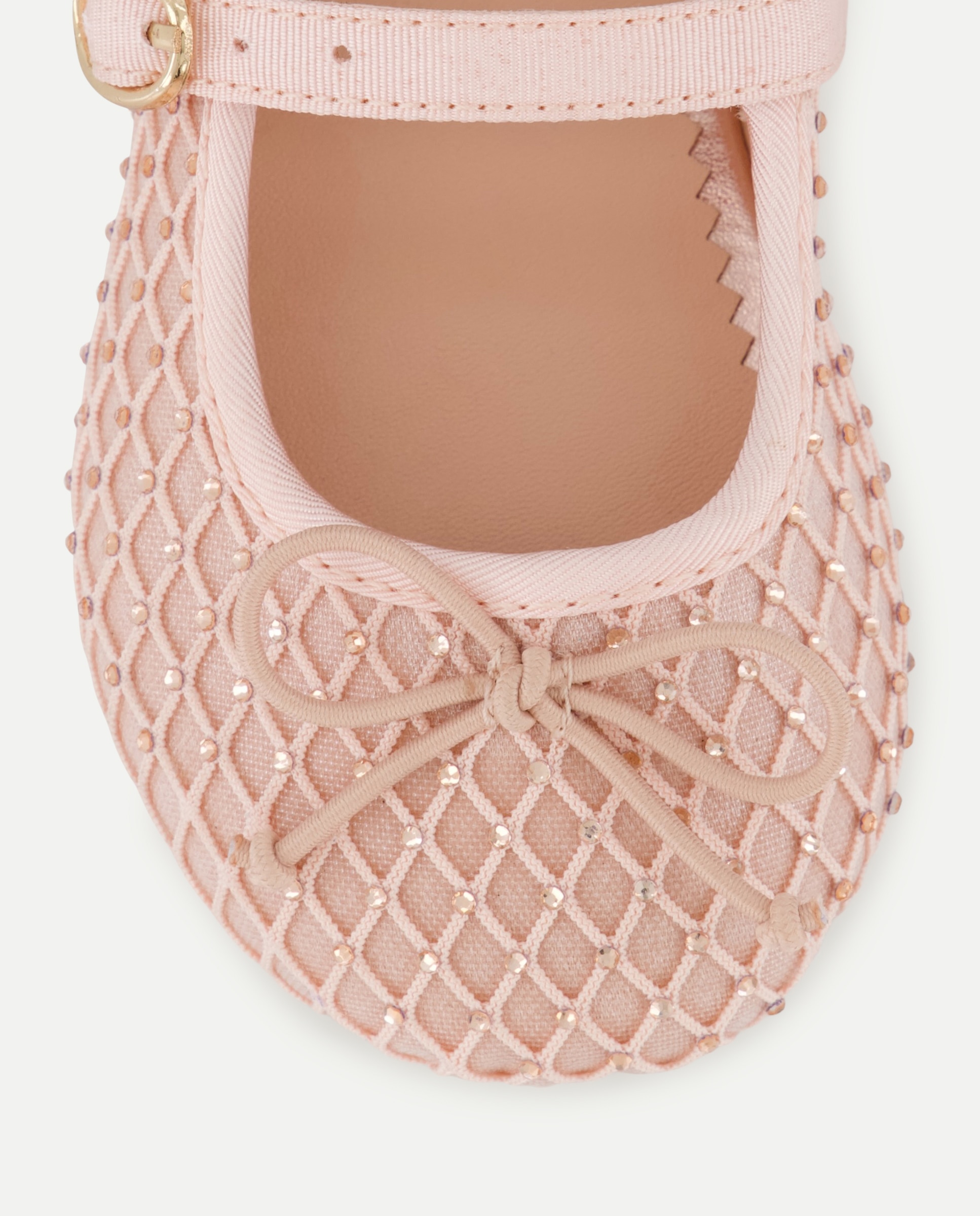 Sapatos de Presilha com Cristais 200 Rosa-5