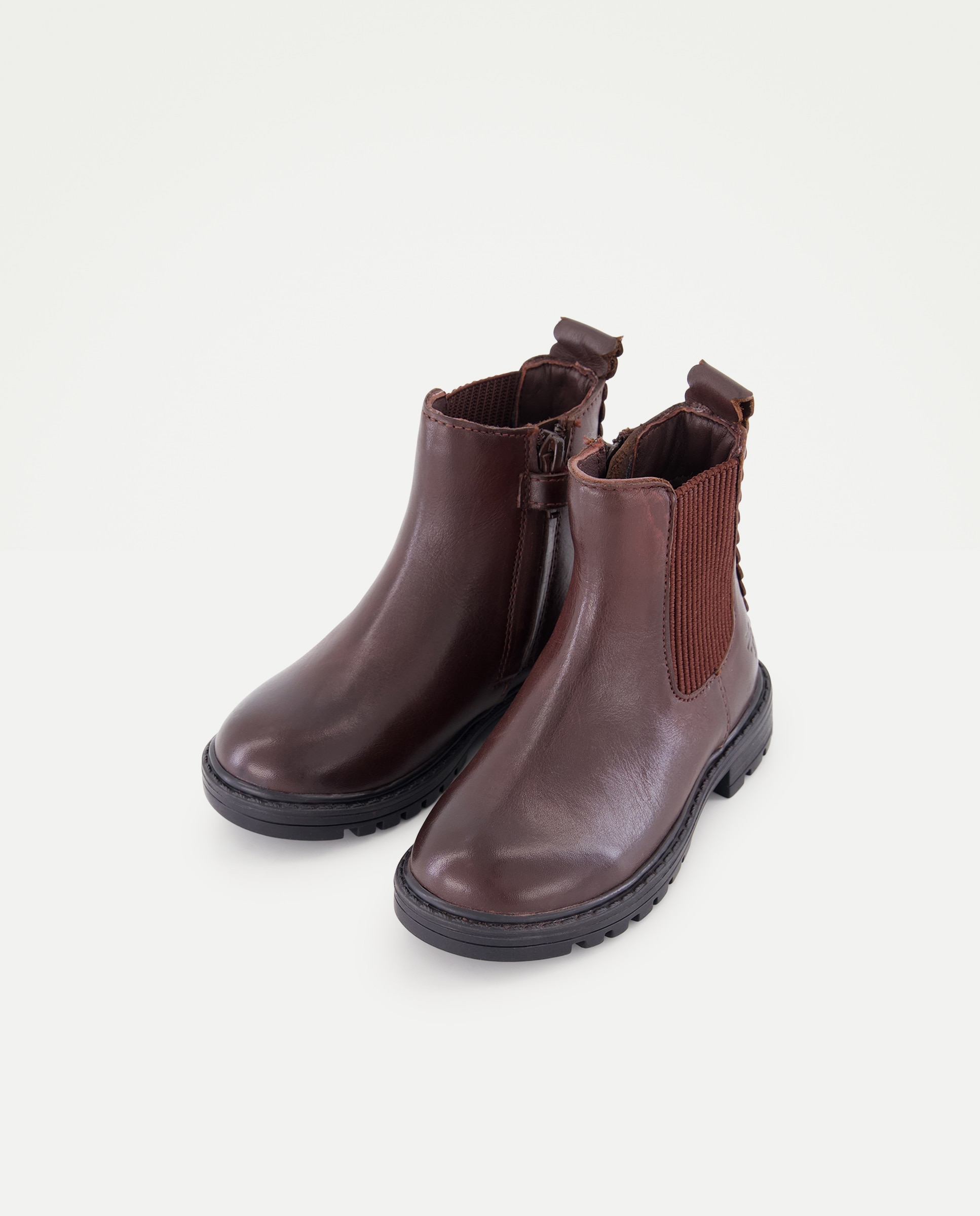 Botins Chelsea em Pele 291 Beringela-2
