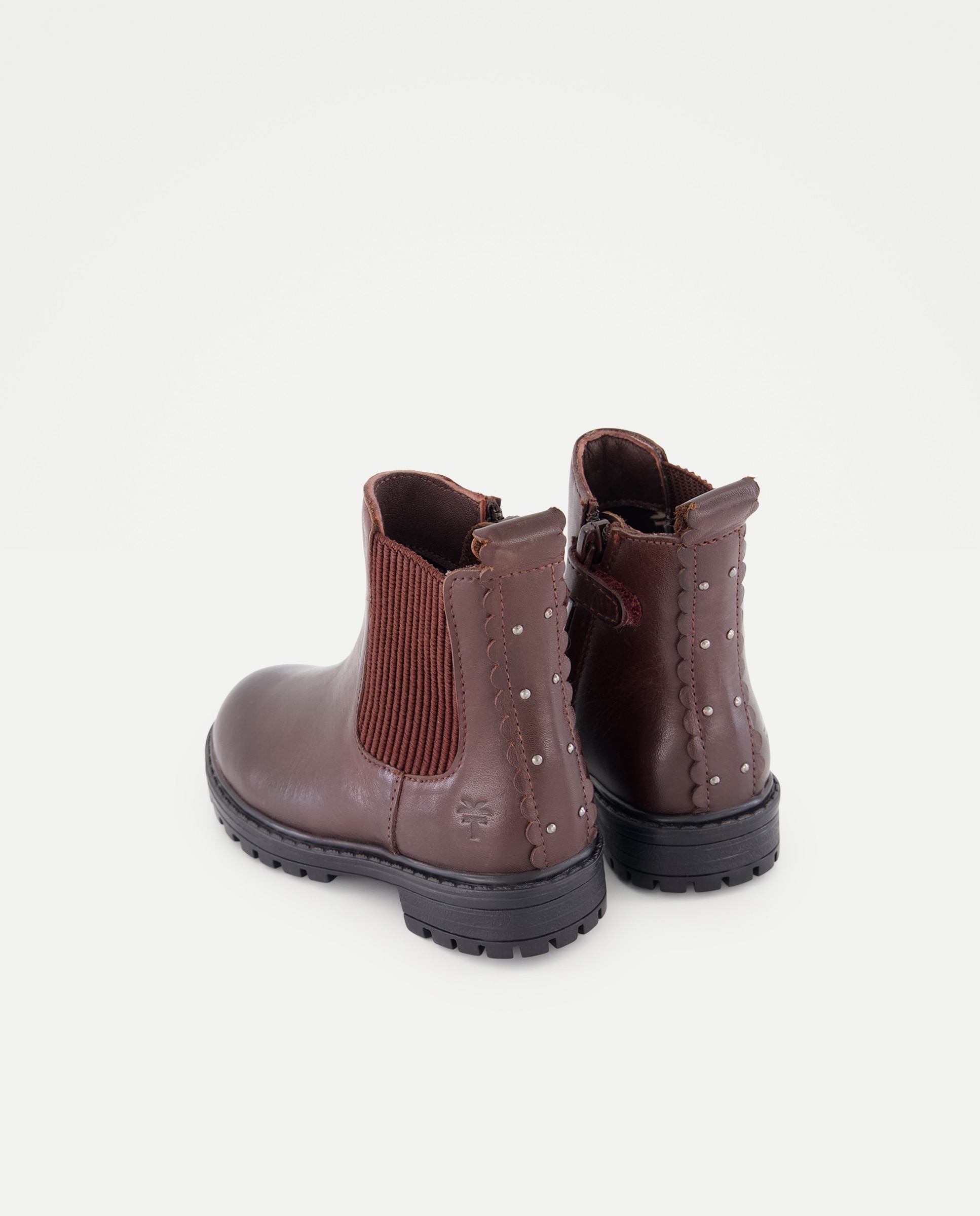 Botins Chelsea em Pele 291 Beringela-3