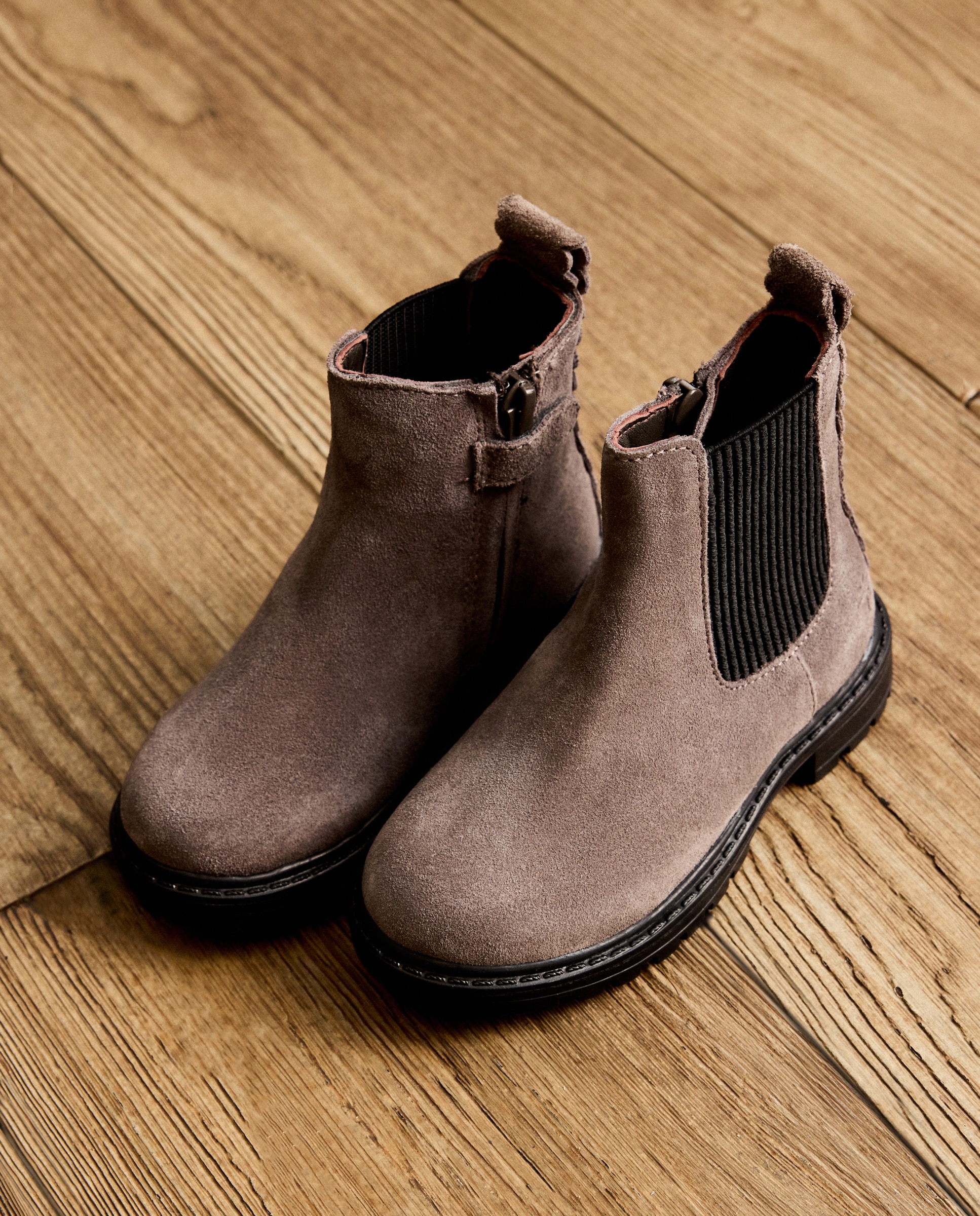 Botins Chelsea em Pele Castanho-6