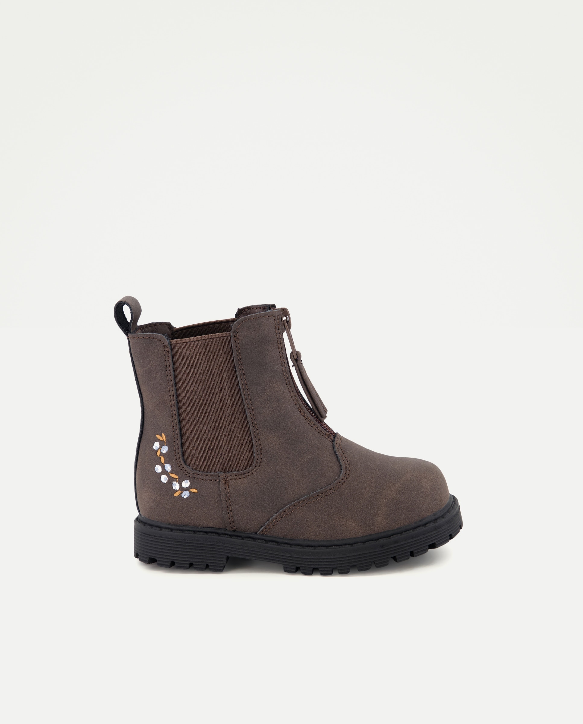 Imagen 1 de Botas chelsea de bebé con detalle de bordados - Baby El Corte Inglés - Chocolate Chocolate