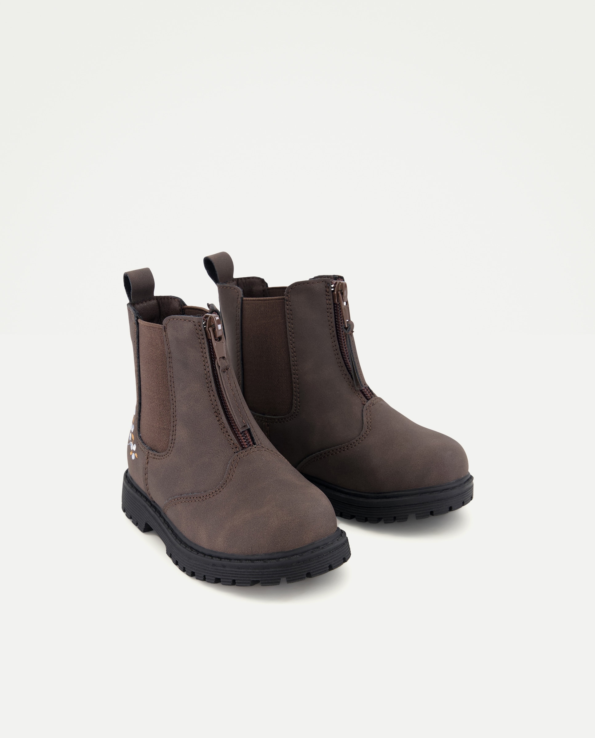 Imagen 2 de Botas chelsea de bebé con detalle de bordados - Baby El Corte Inglés - Chocolate Chocolate