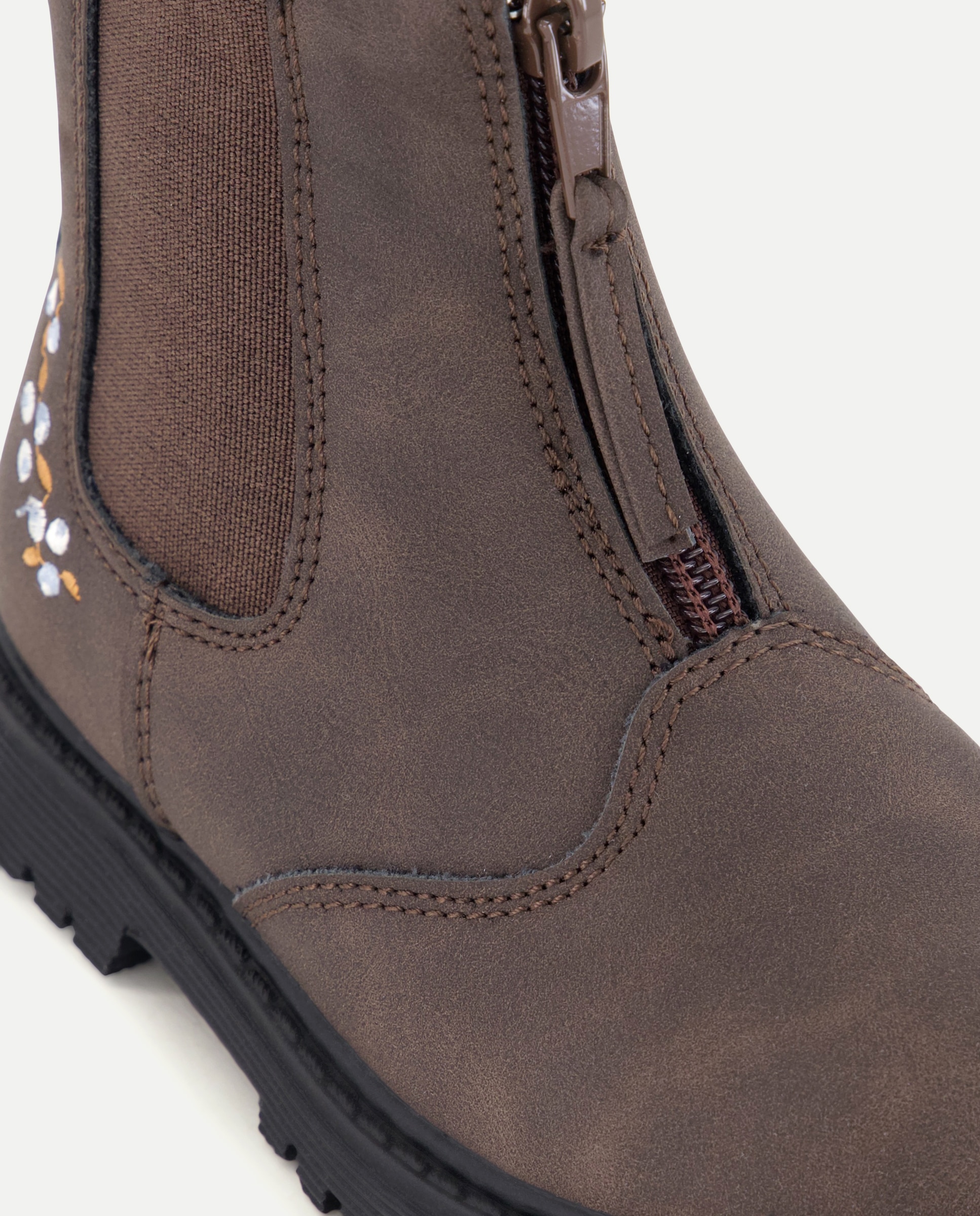 Imagen 5 de Botas chelsea de bebé con detalle de bordados - Baby El Corte Inglés - Chocolate Chocolate