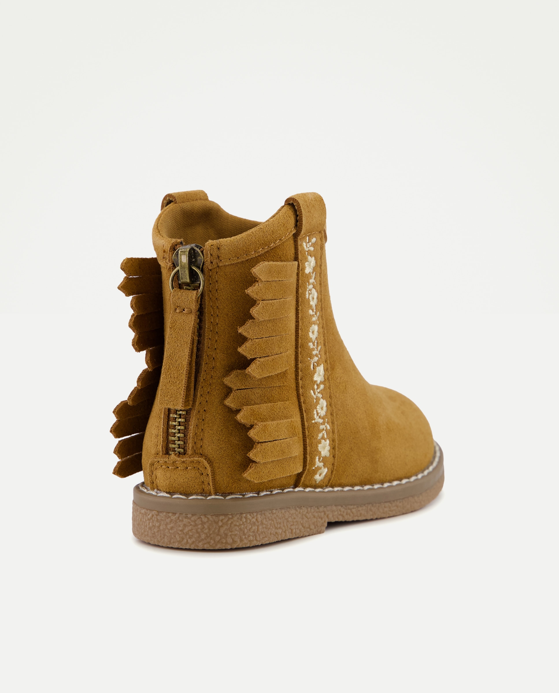Imagen 3 de Botas chelsea de bebé niña con serraje y flecos - Baby El Corte Inglés - 730 Camel 730 Camel